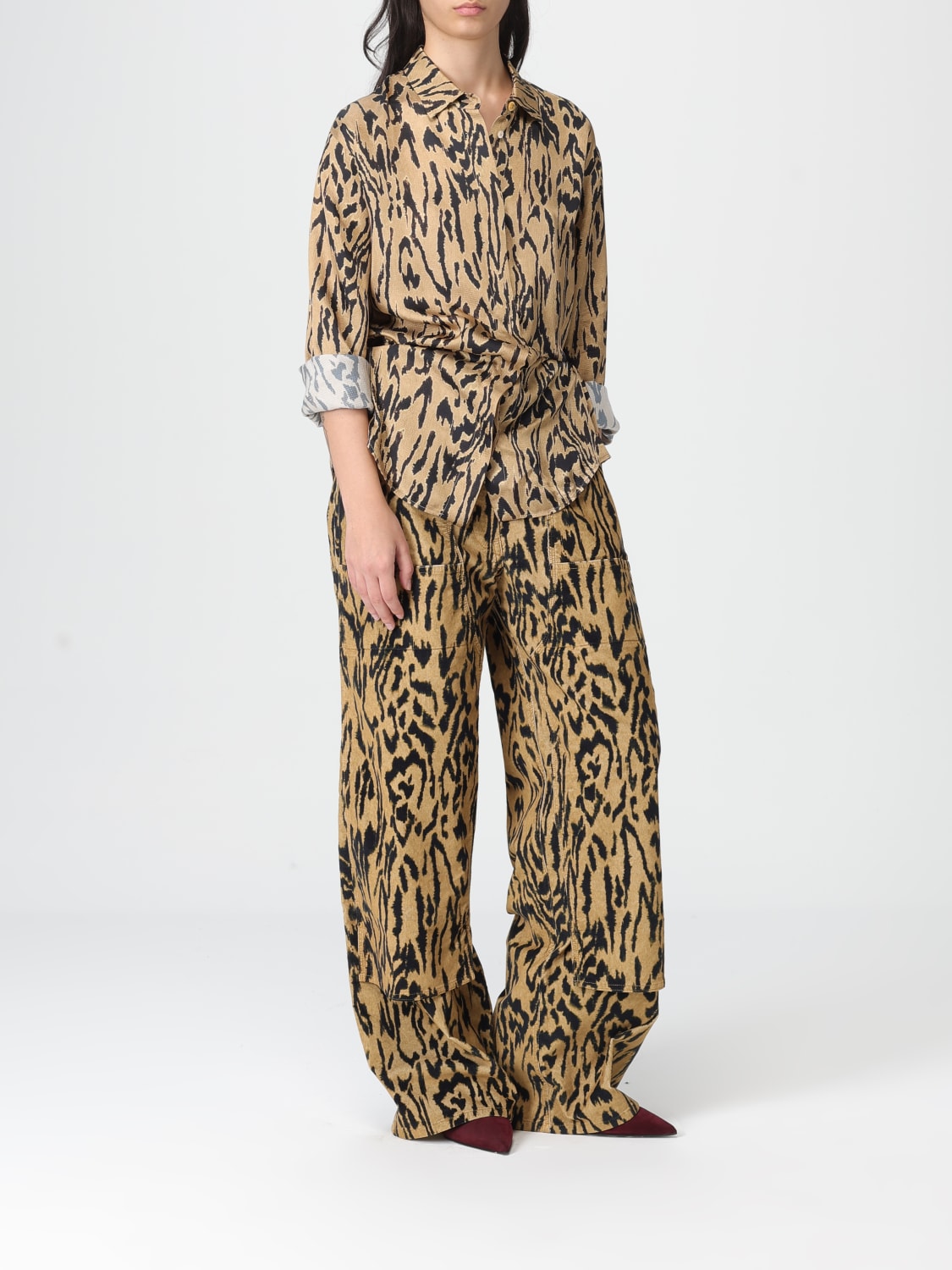 FORTE FORTE HEMDBLUSE: Hemdbluse damen Forte Forte, Braun - Img 2