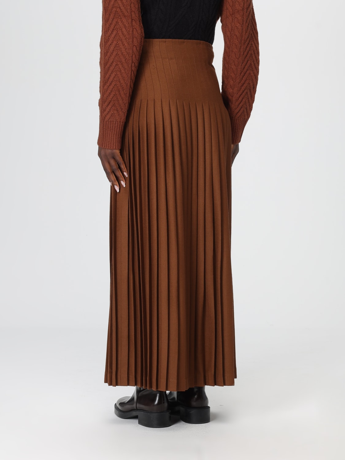 SEMICOUTURE FALDA: Falda mujer Semicouture, Marrón - Img 2