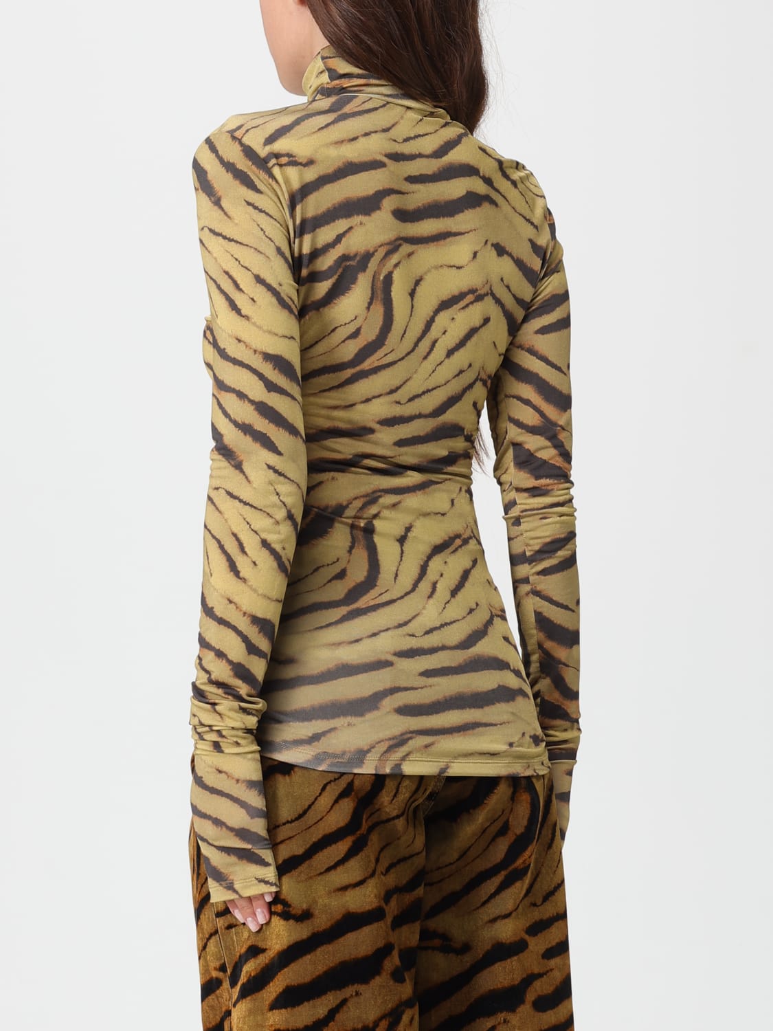 GANNI TOP: Sweater woman Ganni, Kaki - Img 3