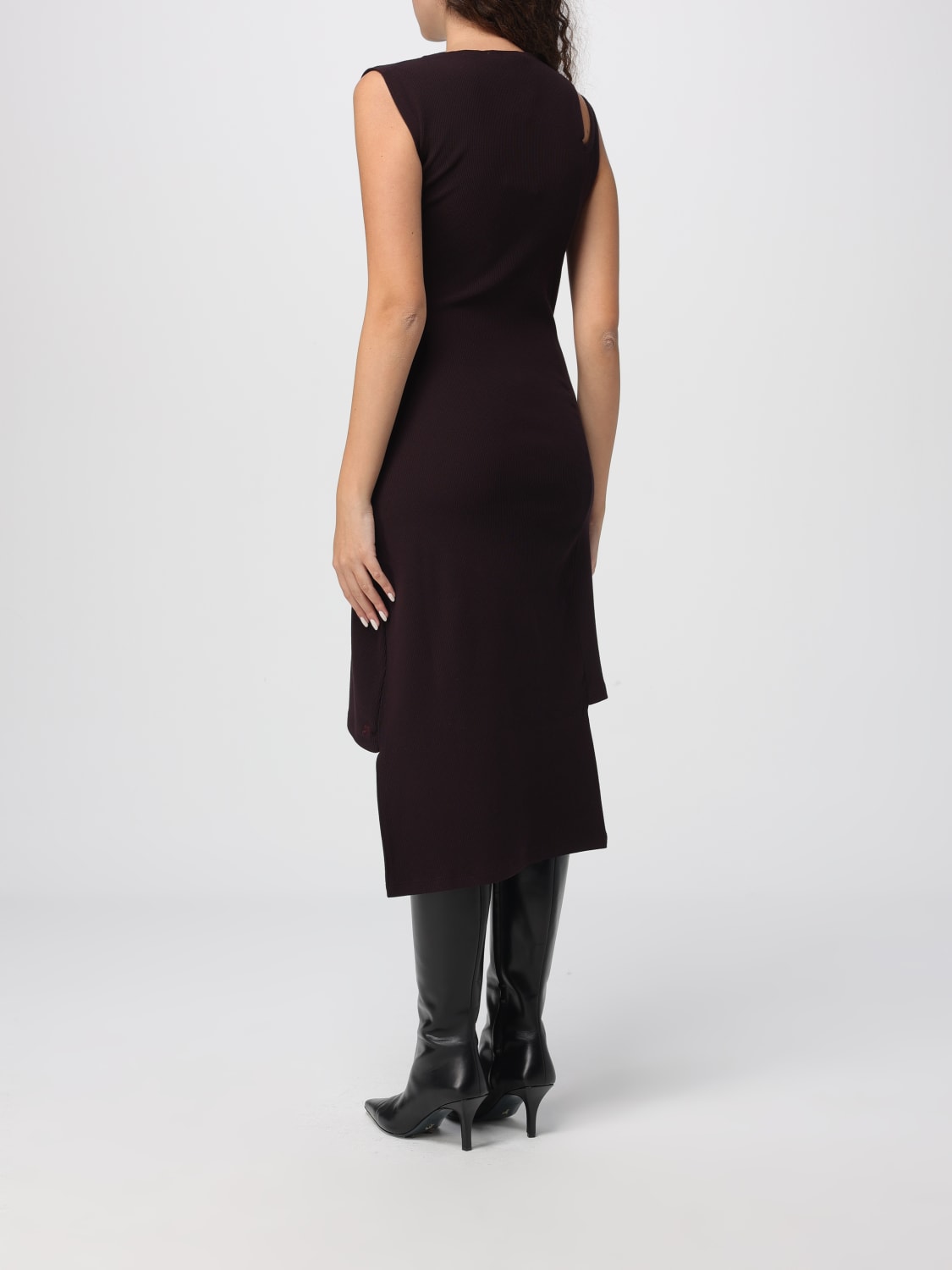 COURRÈGES DRESS: Dress woman CourrÈges, Burgundy - Img 2