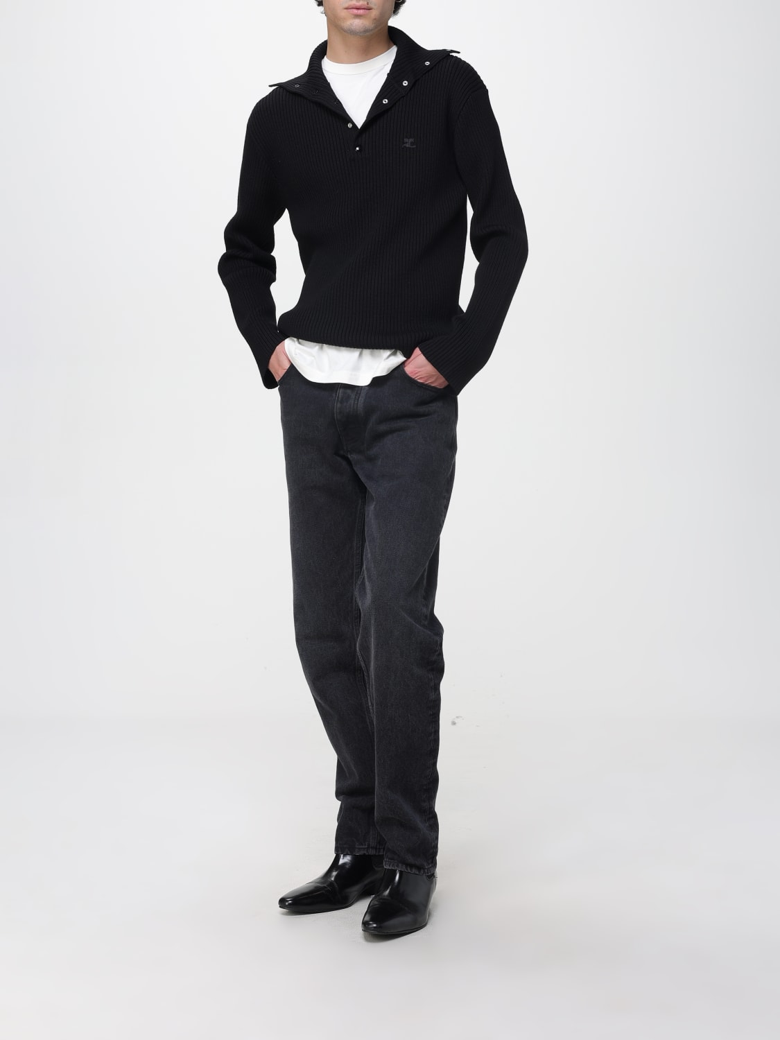 COURRÈGES T-SHIRT: T-shirt men CourrÈges, White - Img 2