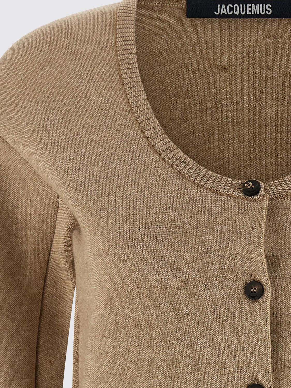 JACQUEMUS SWEATER: Cardigan woman Jacquemus, Beige - Img 4