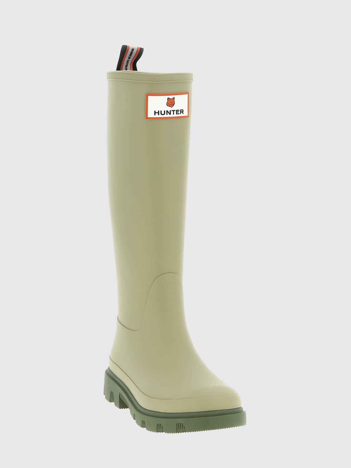 HUNTER BOOTS: Shoes woman Maison KitsunÉ, Green - Img 2