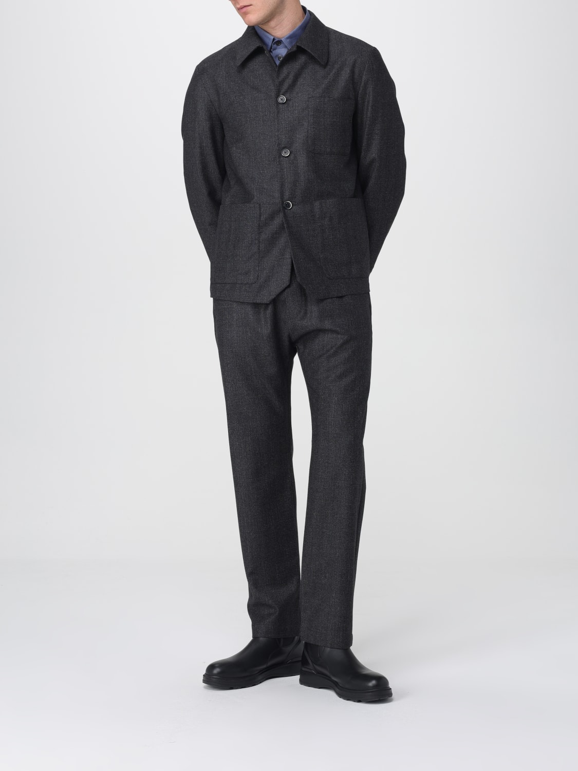 BARENA JACKET: Jacket men Barena, Grey - Img 2