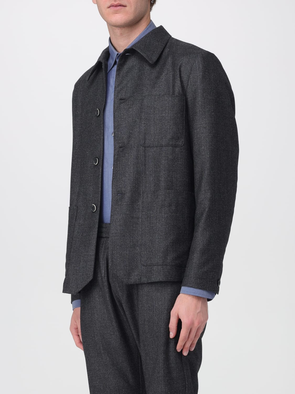 BARENA JACKET: Jacket men Barena, Grey - Img 4