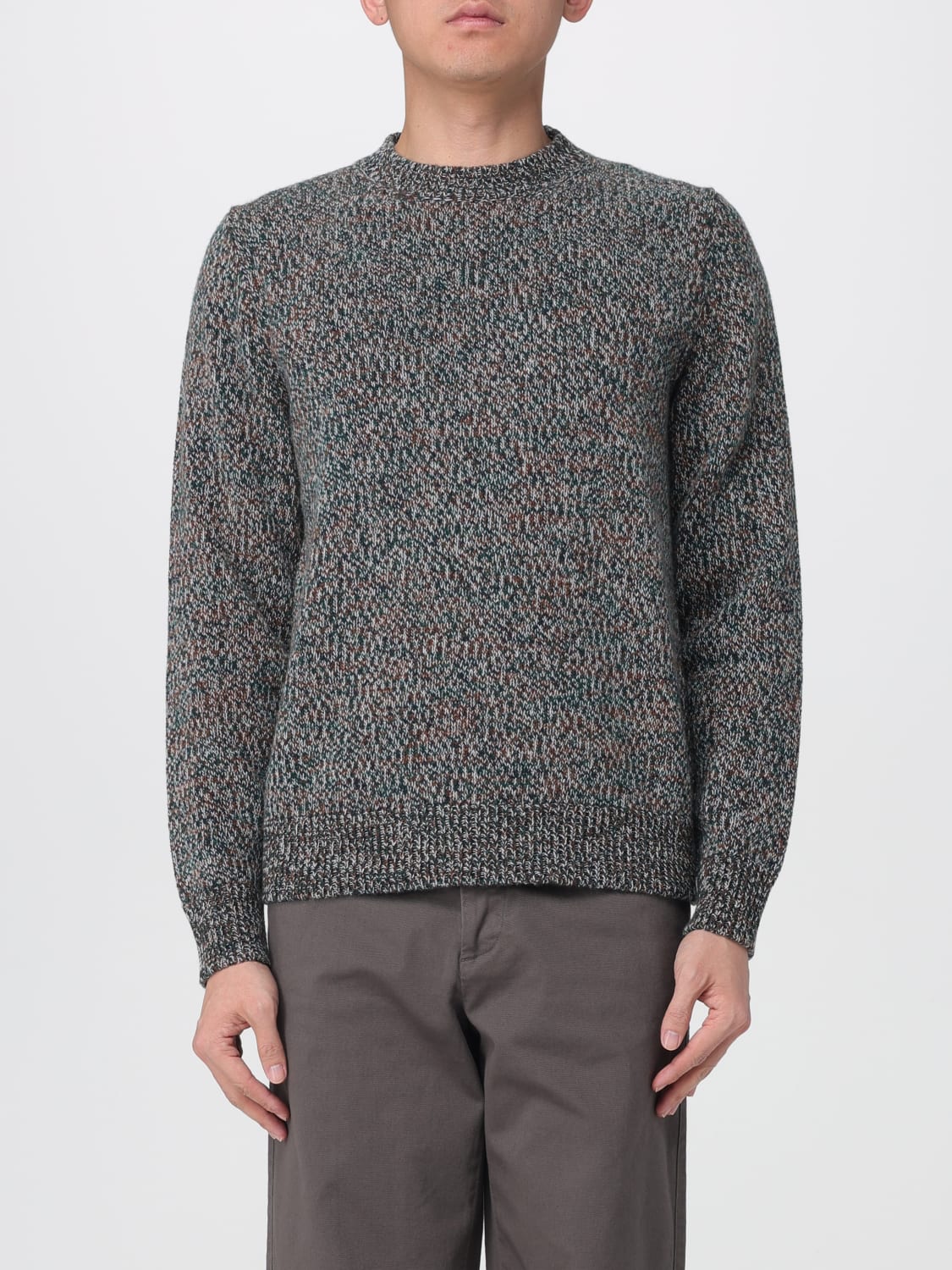 BARENA SWEATER: Sweater men Barena, Green - Img 1