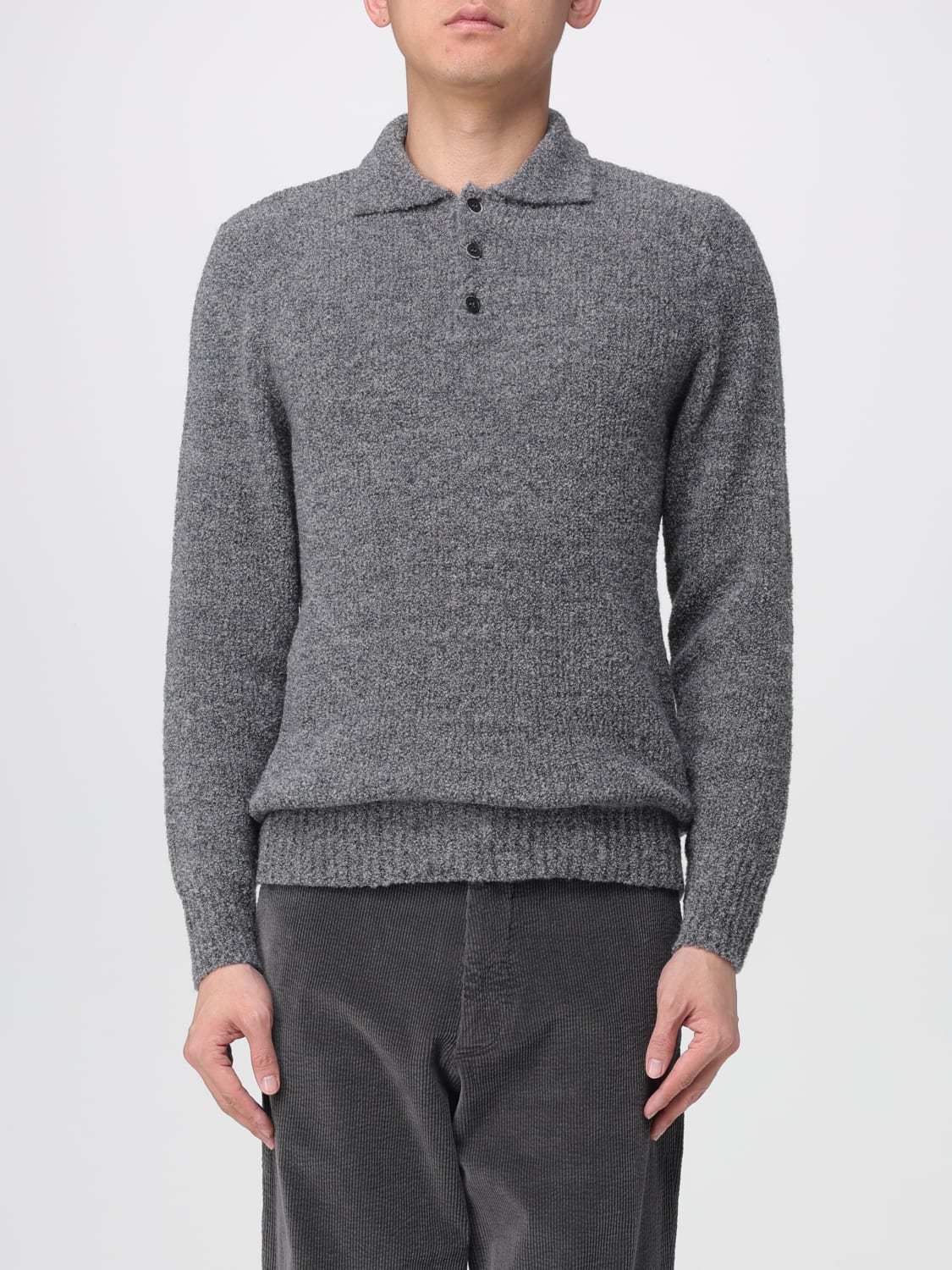 BARENA POLO SHIRT: Sweater men Barena, Grey - Img 1