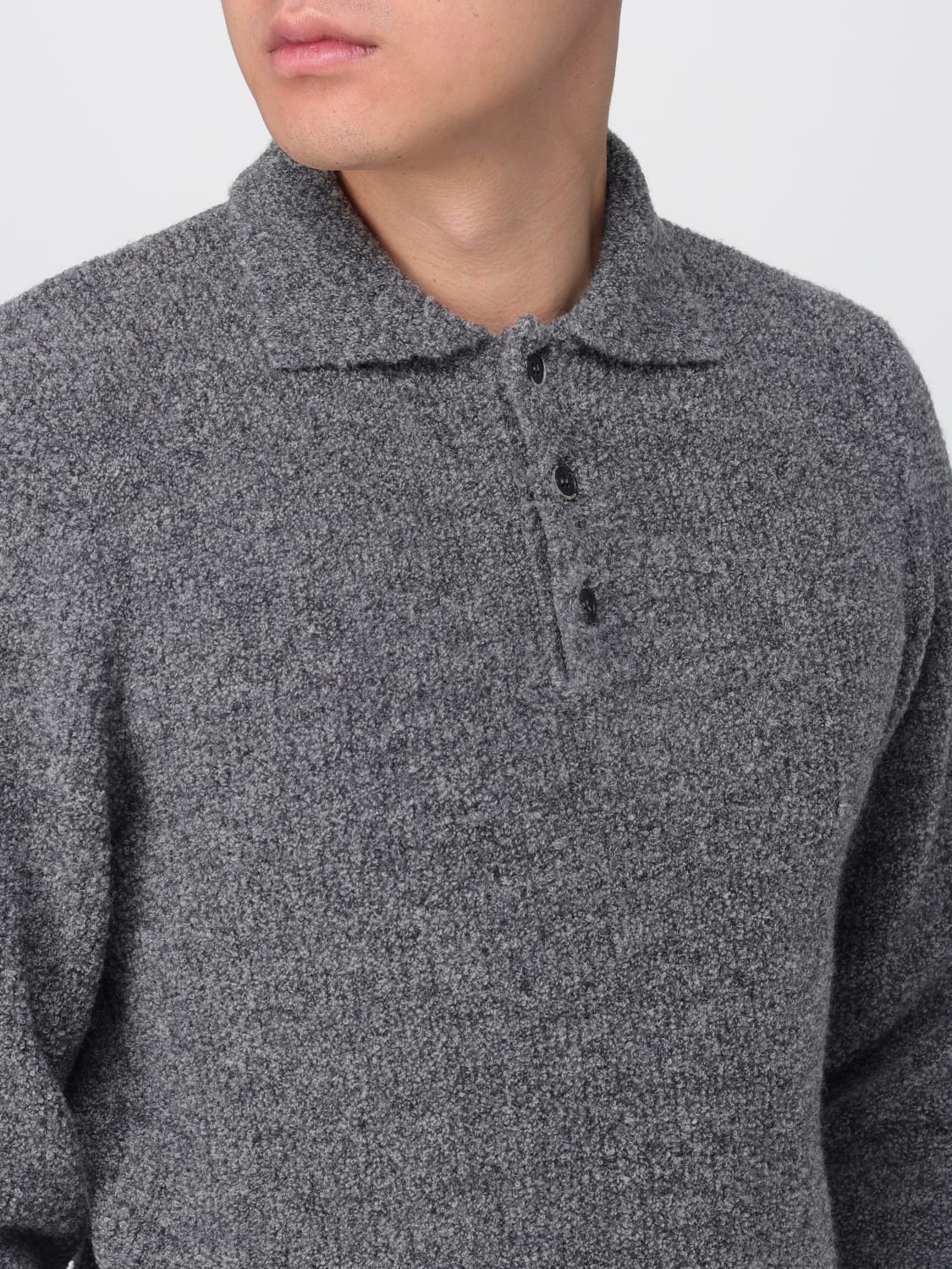 BARENA POLO SHIRT: Sweater men Barena, Grey - Img 4