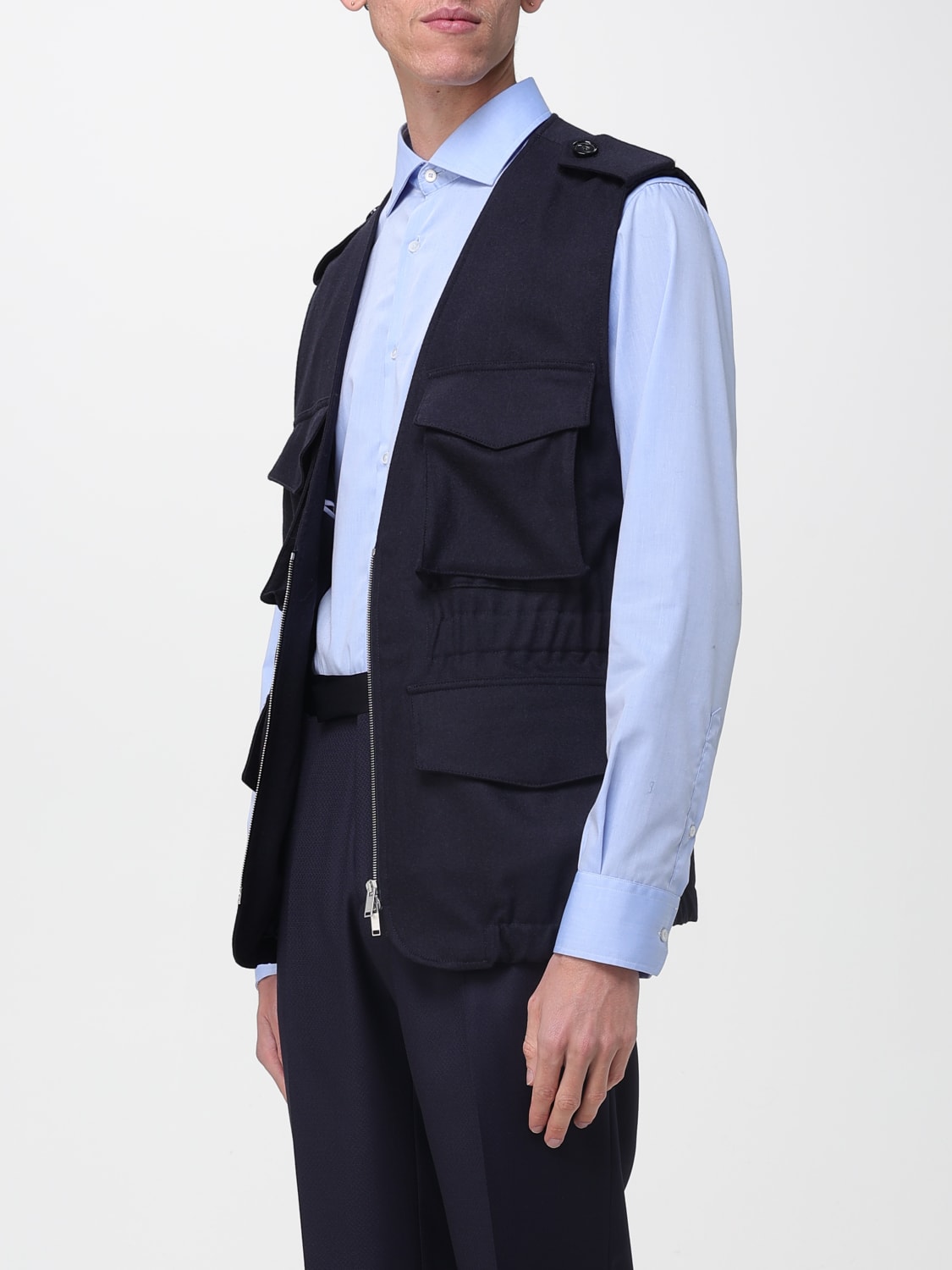 PT TORINO GILET: Veste homme Pt Torino, Bleu - Img 3