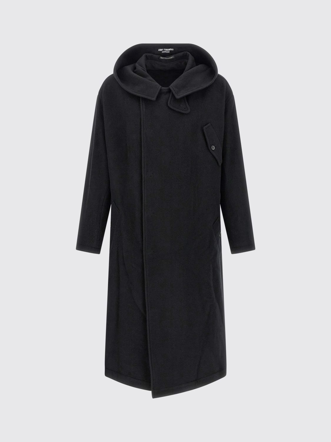 YOHJI YAMAMOTO COAT: Trench coat men Yohji Yamamoto, Black - Img 2