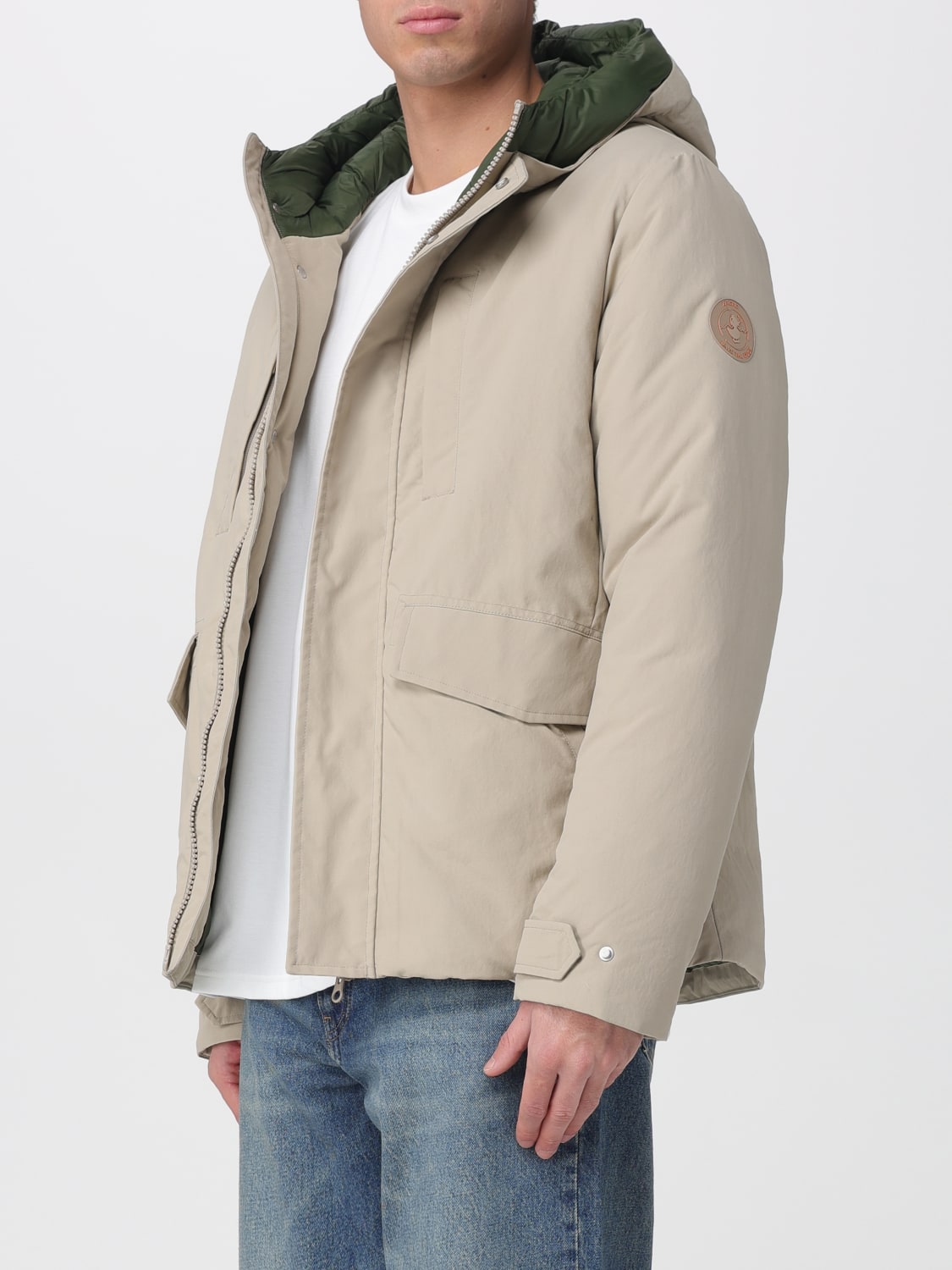 SAVE THE DUCK CAPPOTTO: Parka con cappuccio Save The Duck, Beige - Img 3