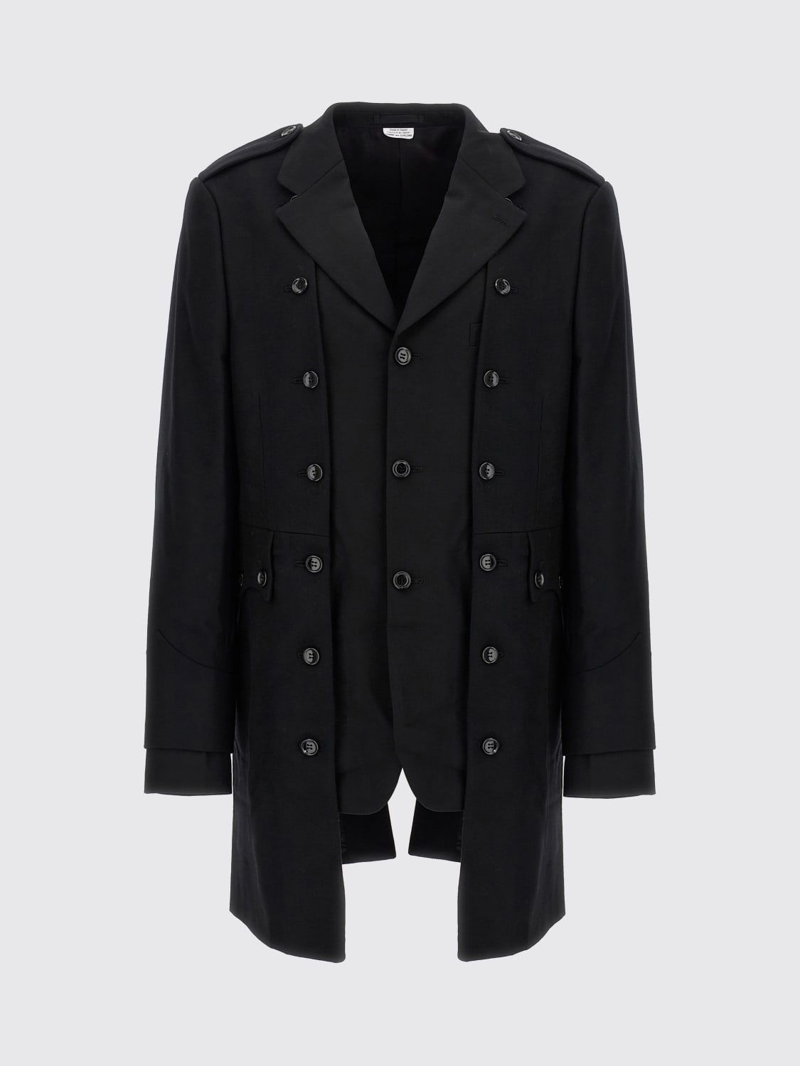 COMME DES GARÇONS HOMME PLUS JACKET: Trench coat men Comme Des Garçons Homme Plus, Black - Img 1