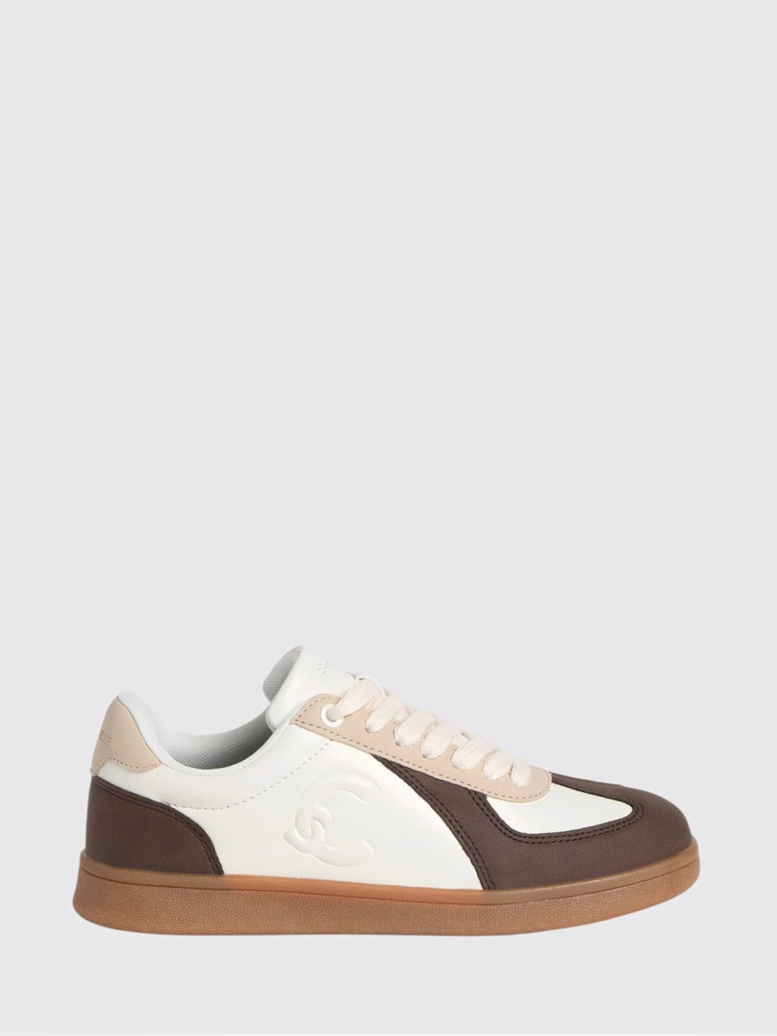 COCCINELLE SNEAKERS: Sneakers C-Style 90 Coccinelle in pelle , Bianco - Img 1