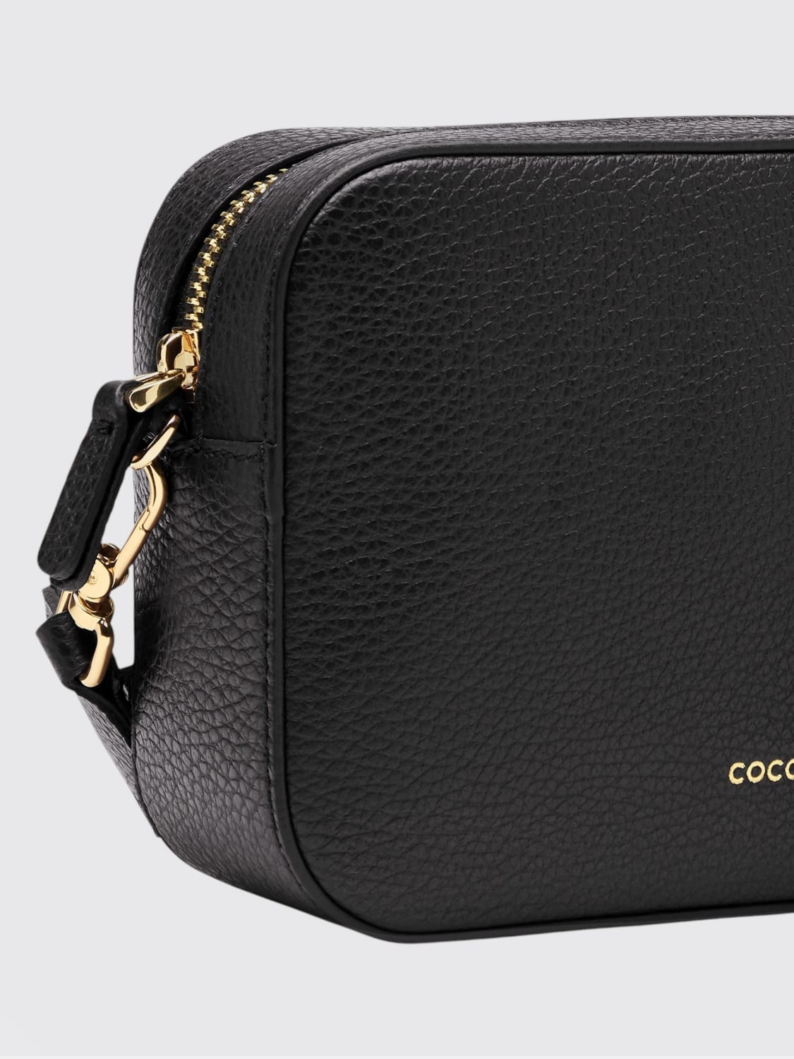 COCCINELLE BORSA MINI: Borsa Tebe Small Coccinelle in pelle a grana , Nero - Img 3