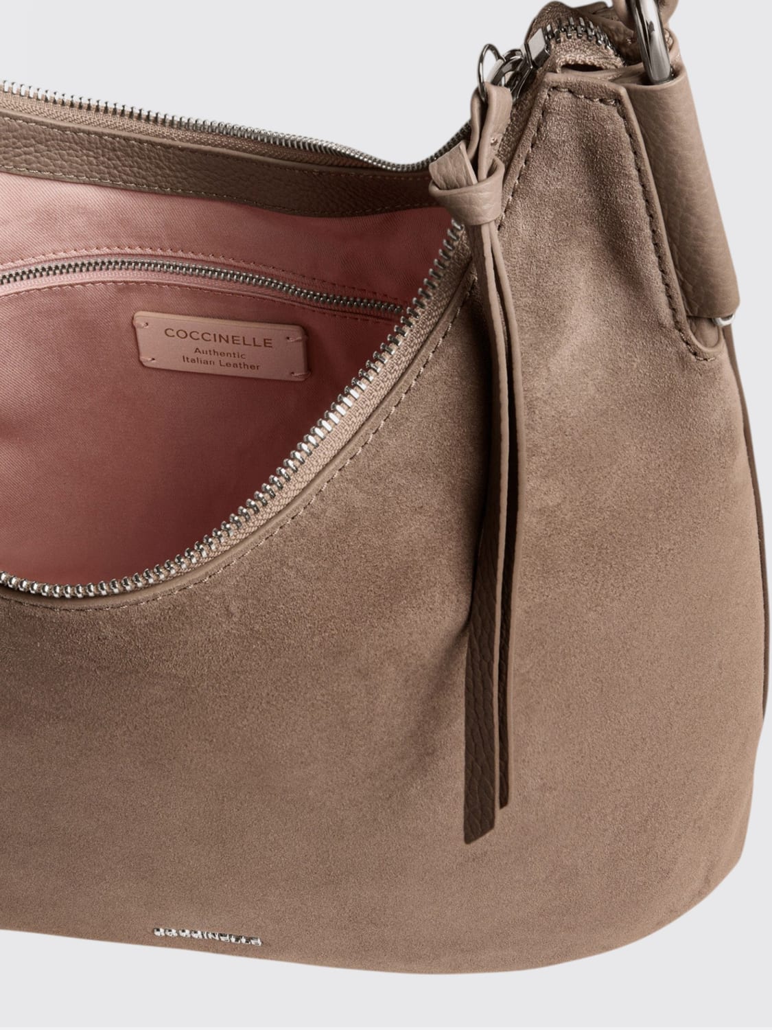 COCCINELLE SCHULTERTASCHE: Schultertasche damen Coccinelle, Taubengrau - Img 3