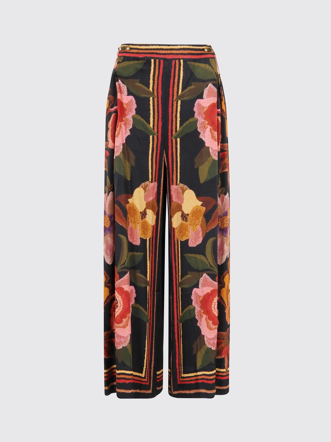 FARM RIO PANTALONI: Pantaloni palazzo Farm Rio in viscosa stampata , Fantasia - Img 1