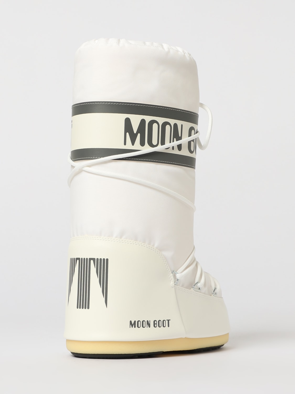 MOON BOOT BOOTS: Flat ankle boot woman Moon Boot, White - Img 3