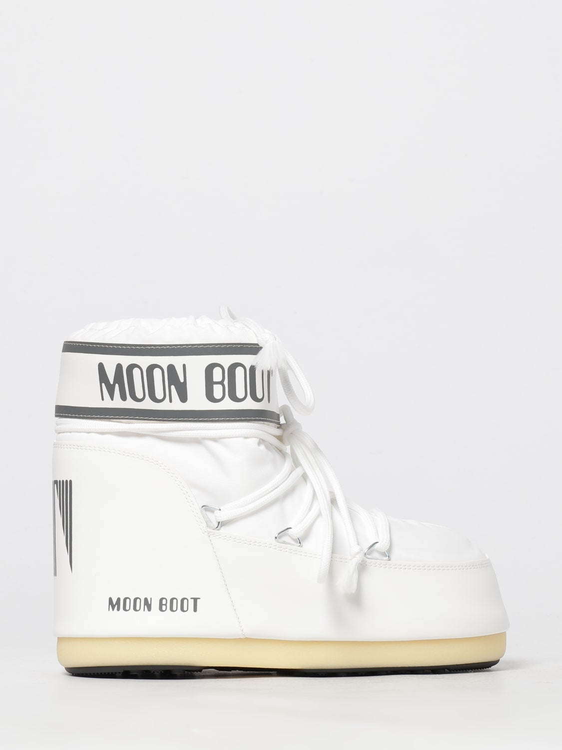 MOON BOOT STIEFEL: Flache stiefeletten damen Moon Boot, Weiß - Img 1