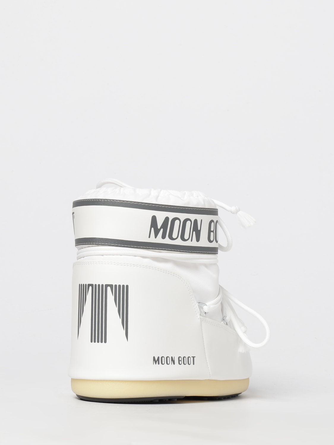 MOON BOOT STIEFEL: Flache stiefeletten damen Moon Boot, Weiß - Img 3