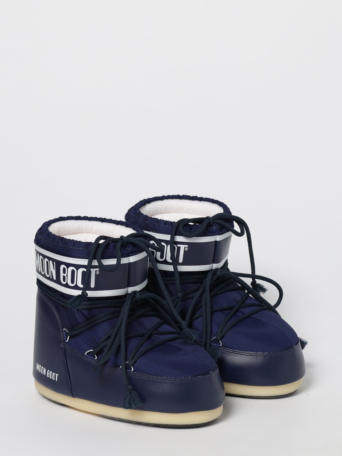 MOON BOOT BOOTS: Flat ankle boot woman Moon Boot, Blue - Img 2