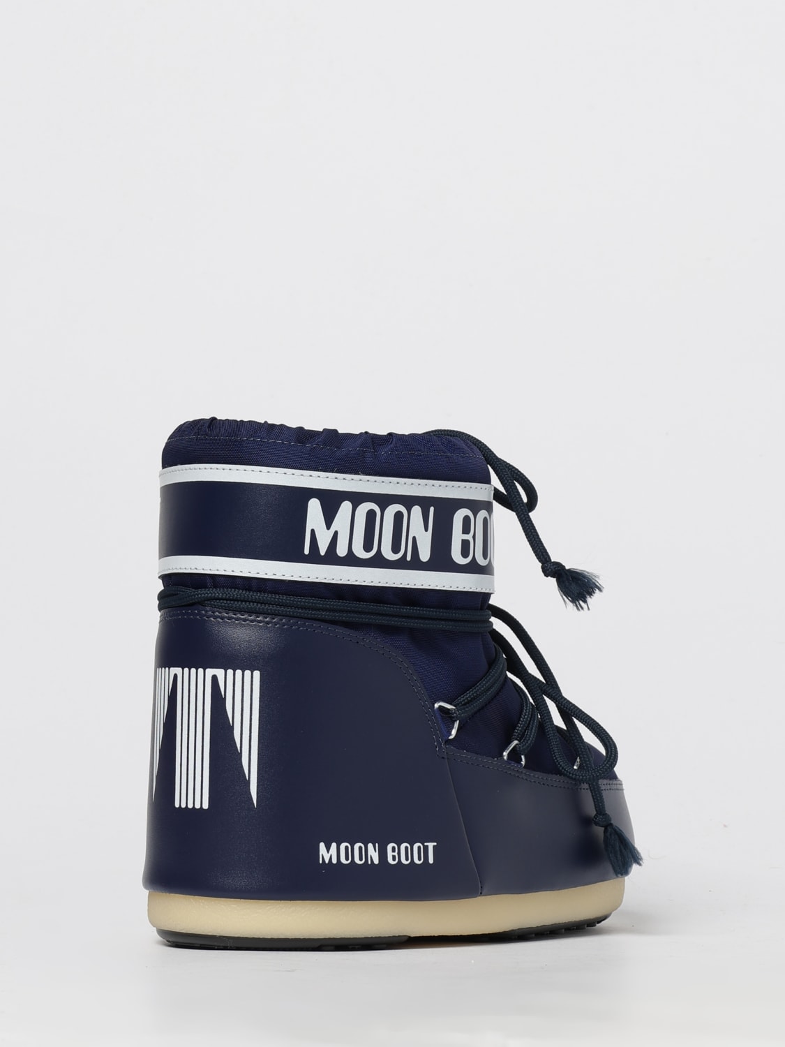 MOON BOOT BOOTS: Flat ankle boot woman Moon Boot, Blue - Img 3