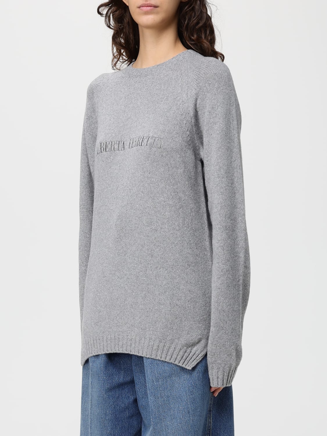 ALBERTA FERRETTI PULLOVER: Pullover damen Alberta Ferretti, Grau - Img 4