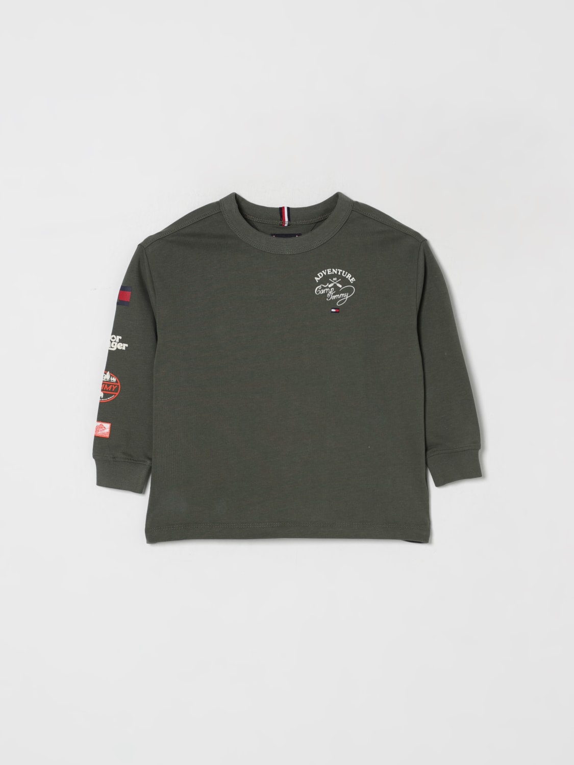 TOMMY HILFIGER SWEATER: Sweater kids Tommy Hilfiger, Green - Img 1