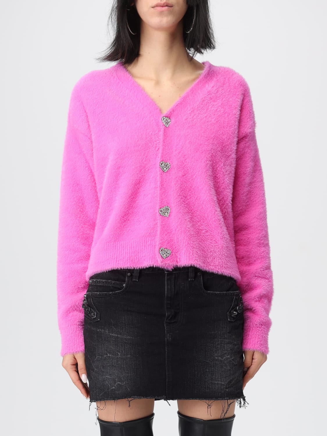 BALENCIAGA PULLOVER: Strickjacke damen Balenciaga, Pink - Img 1