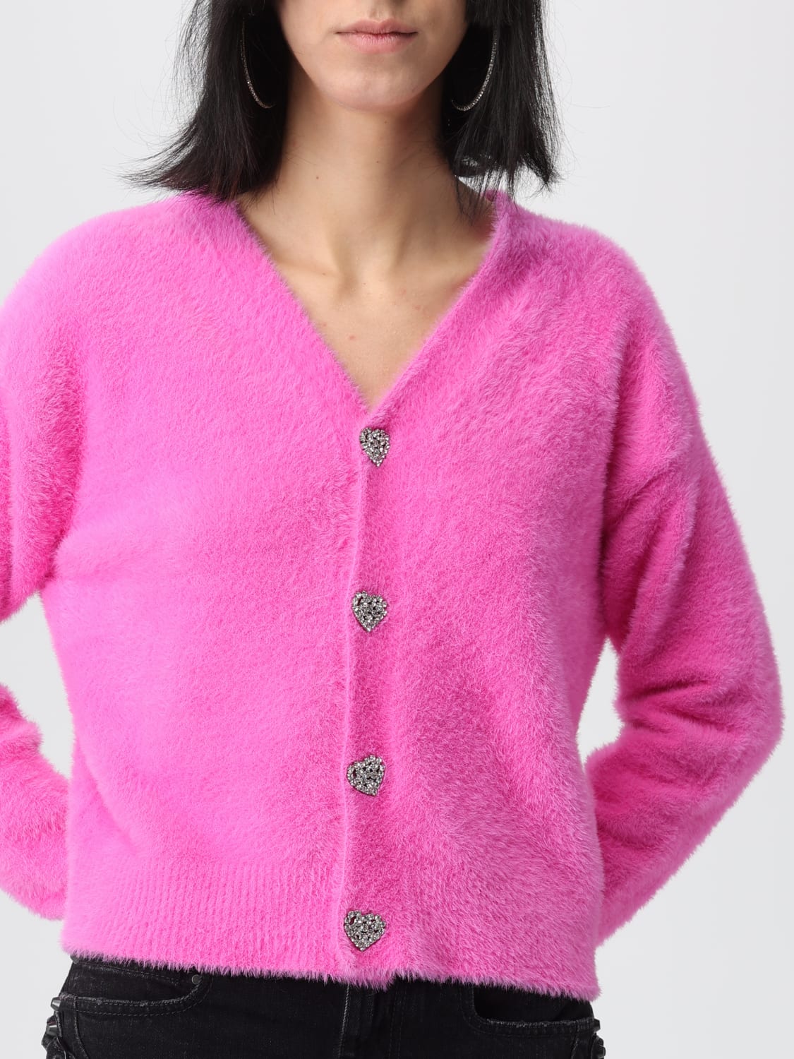BALENCIAGA PULLOVER: Strickjacke damen Balenciaga, Pink - Img 5