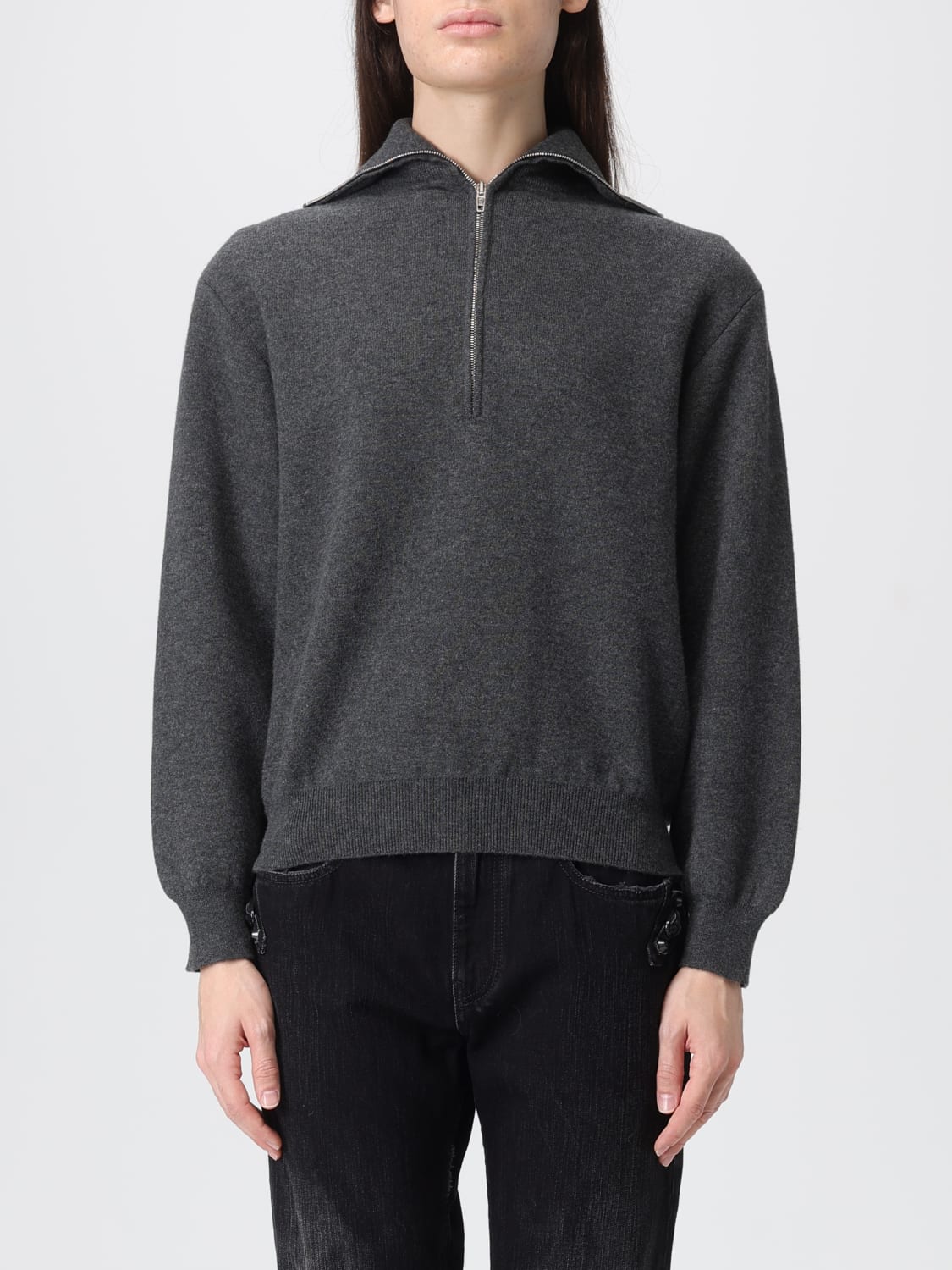 BALENCIAGA SWEATER: Sweater woman Balenciaga, Grey - Img 1