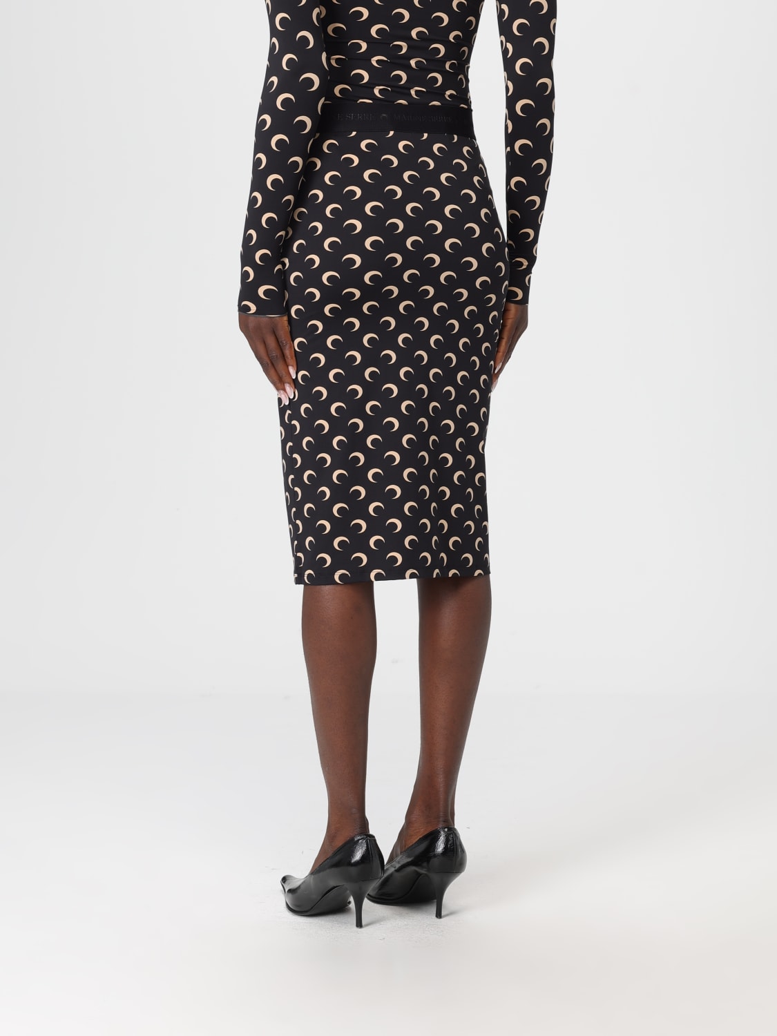 MARINE SERRE SKIRT: Skirt woman Marine Serre, Black - Img 3