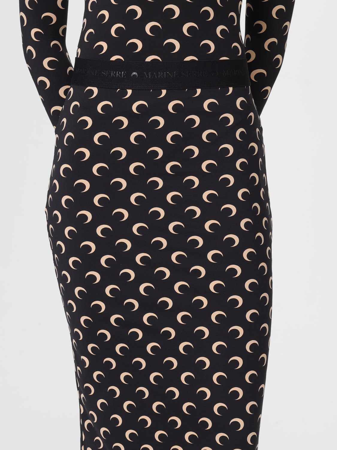 MARINE SERRE SKIRT: Skirt woman Marine Serre, Black - Img 4