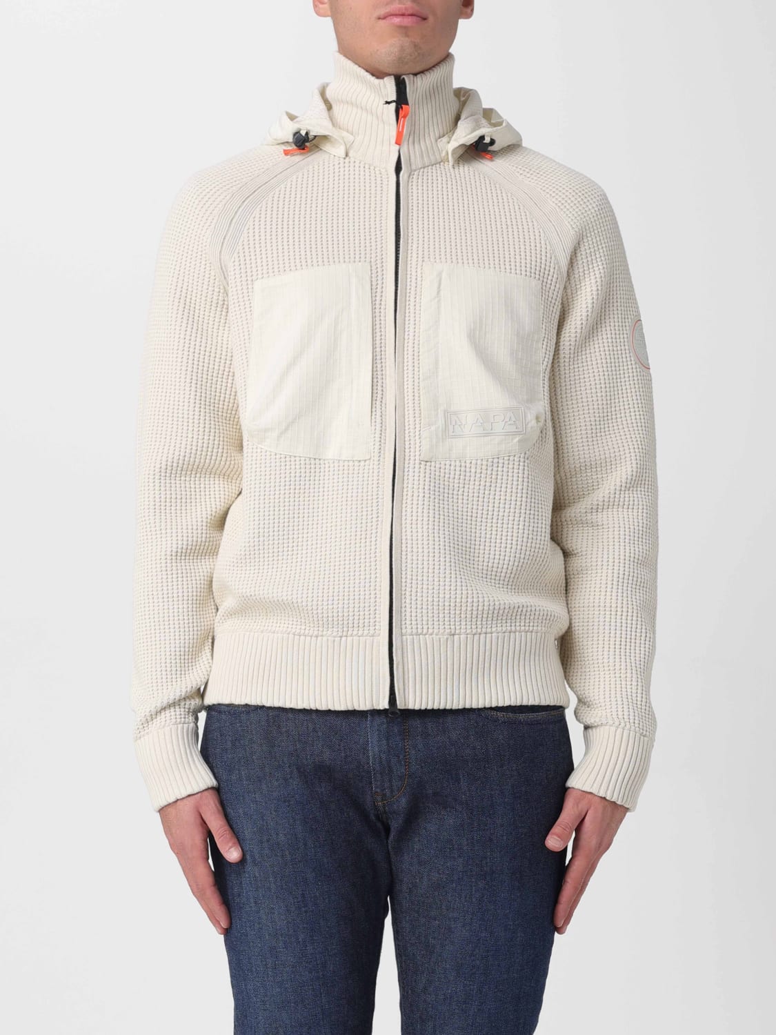 NAPAPIJRI SWEATER: Coat men Napapijri, Beige - Img 1