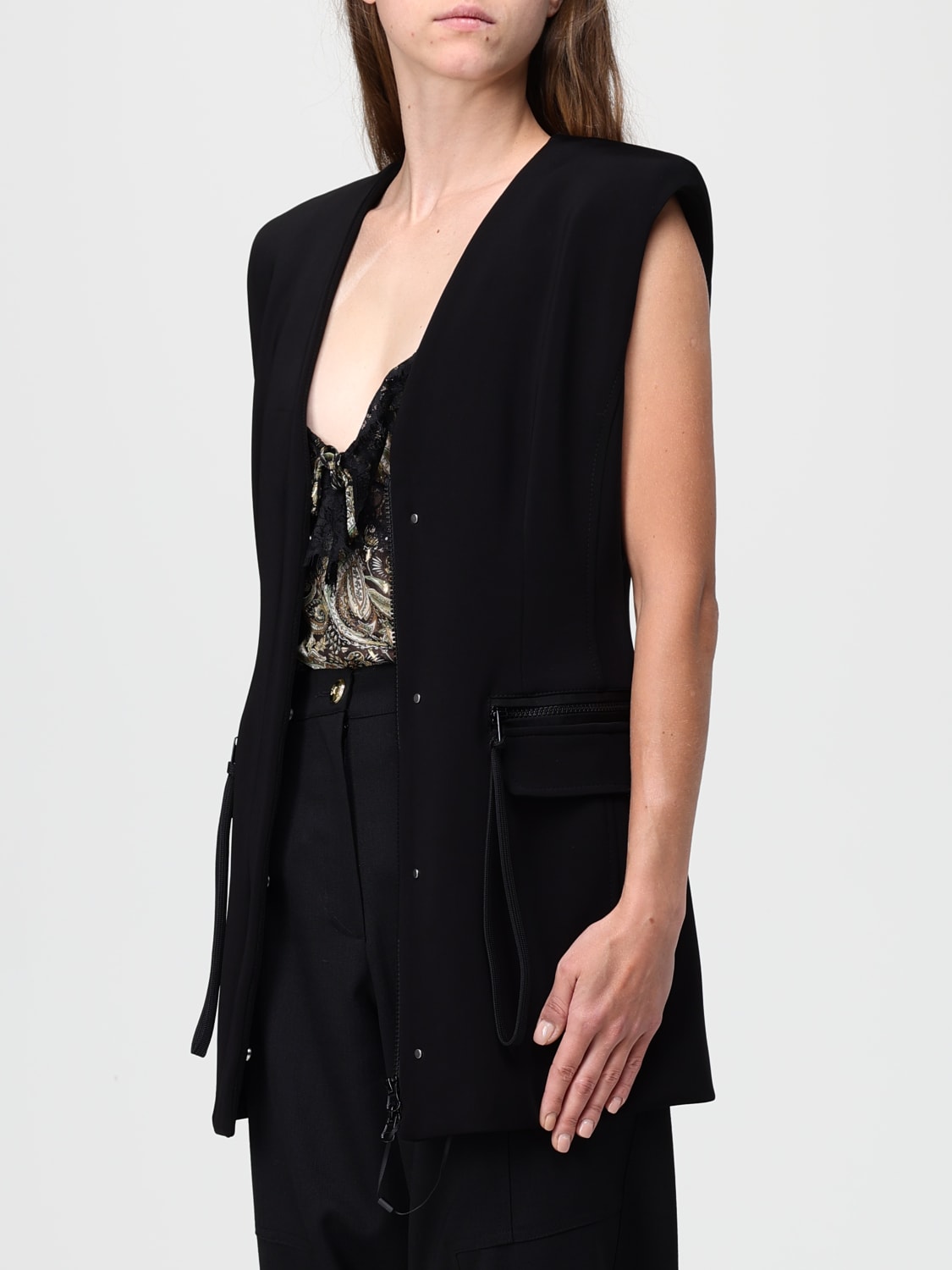 PINKO GILET: Gilet femme Pinko, Noir - Img 3