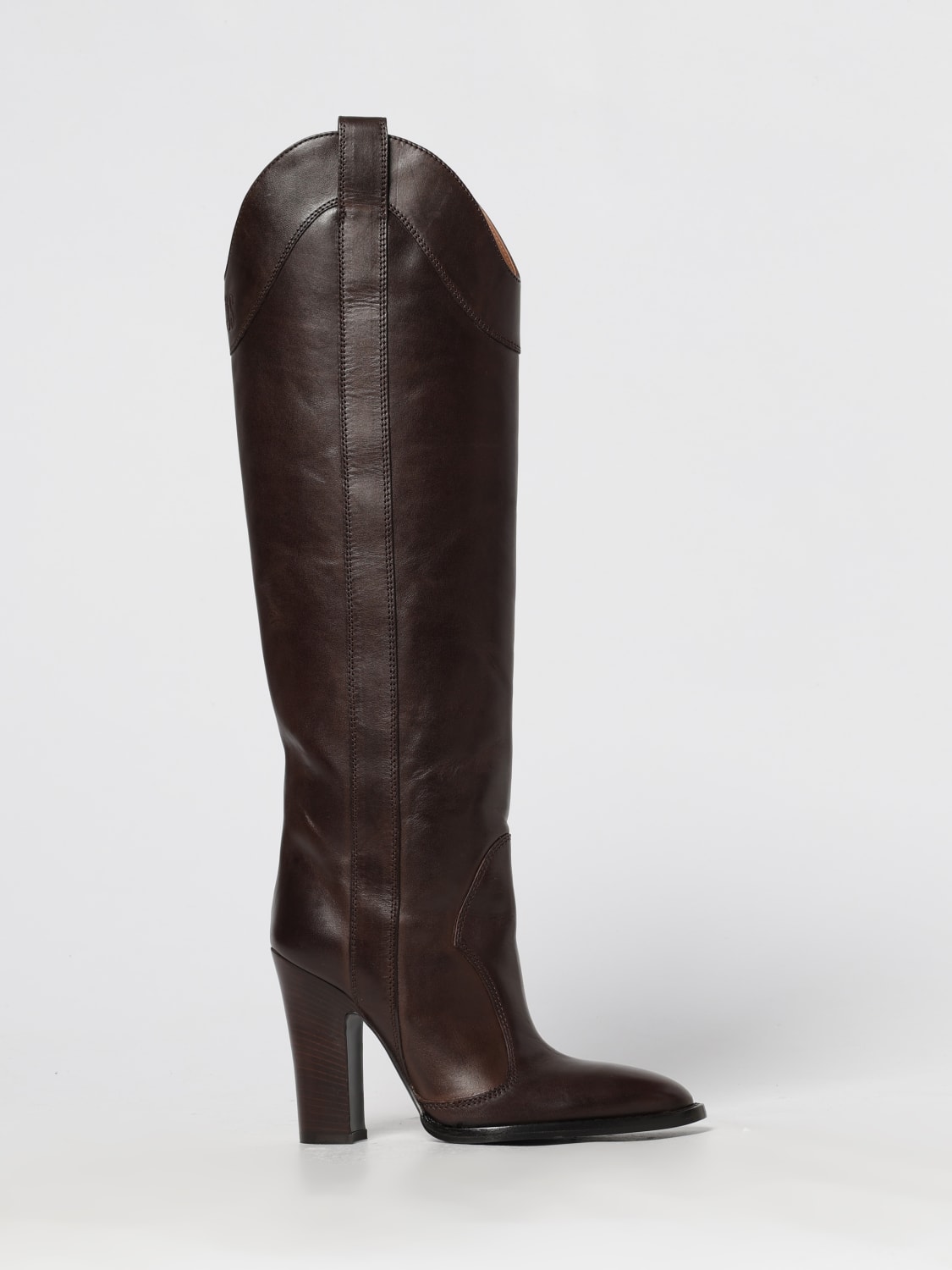 PARIS TEXAS BOOTS: Flat ankle boot woman Paris Texas, Brown - Img 1