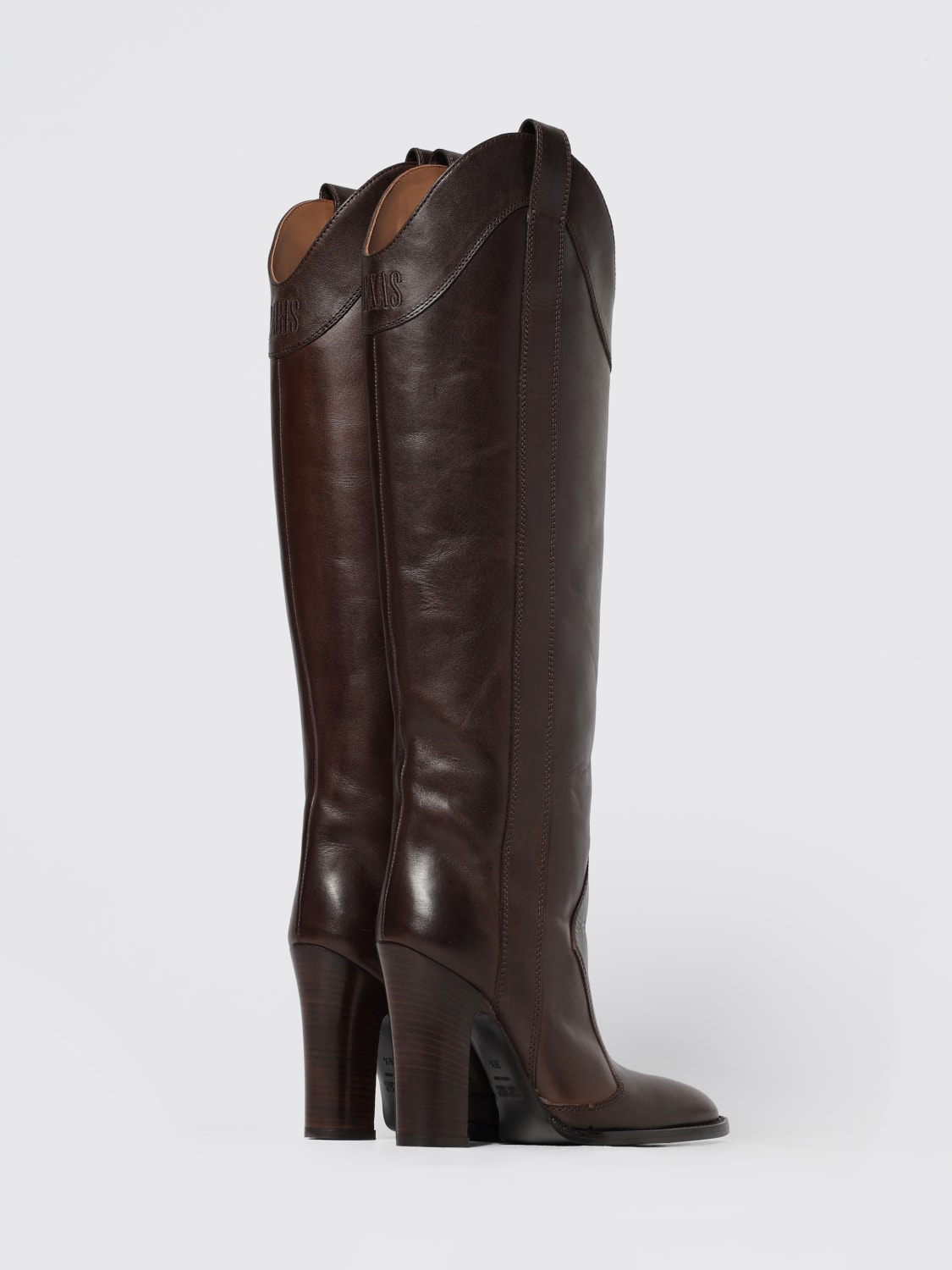 PARIS TEXAS BOOTS: Flat ankle boot woman Paris Texas, Brown - Img 3