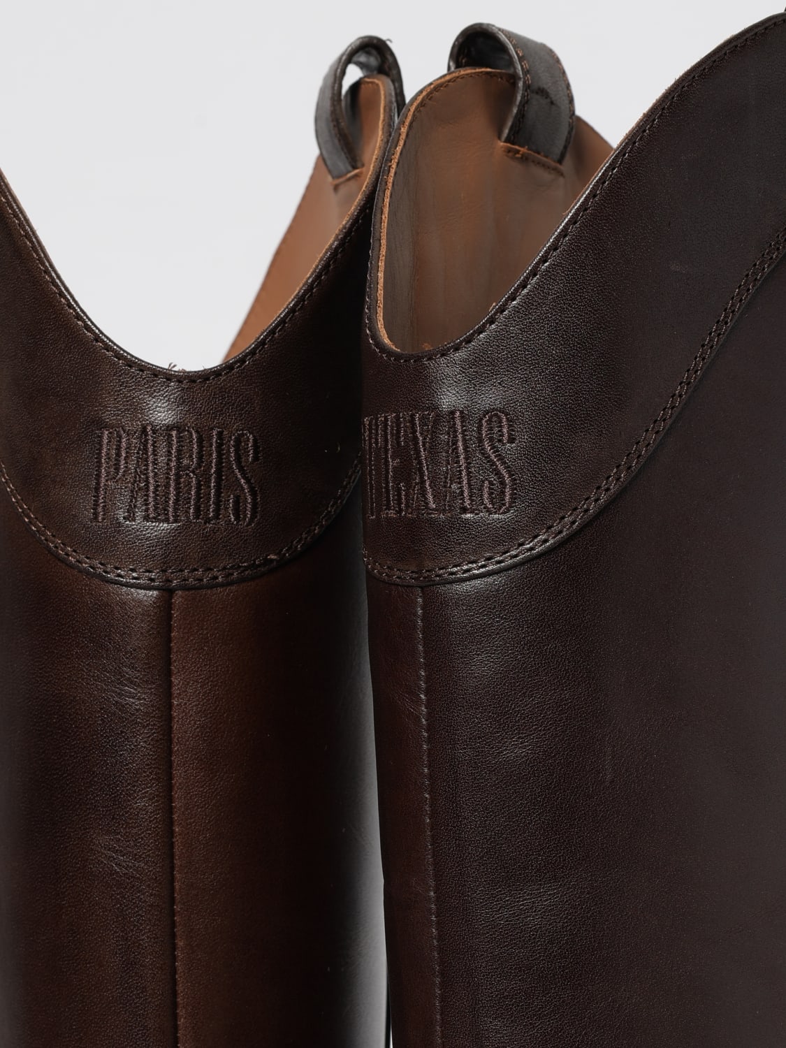 PARIS TEXAS BOOTS: Flat ankle boot woman Paris Texas, Brown - Img 4