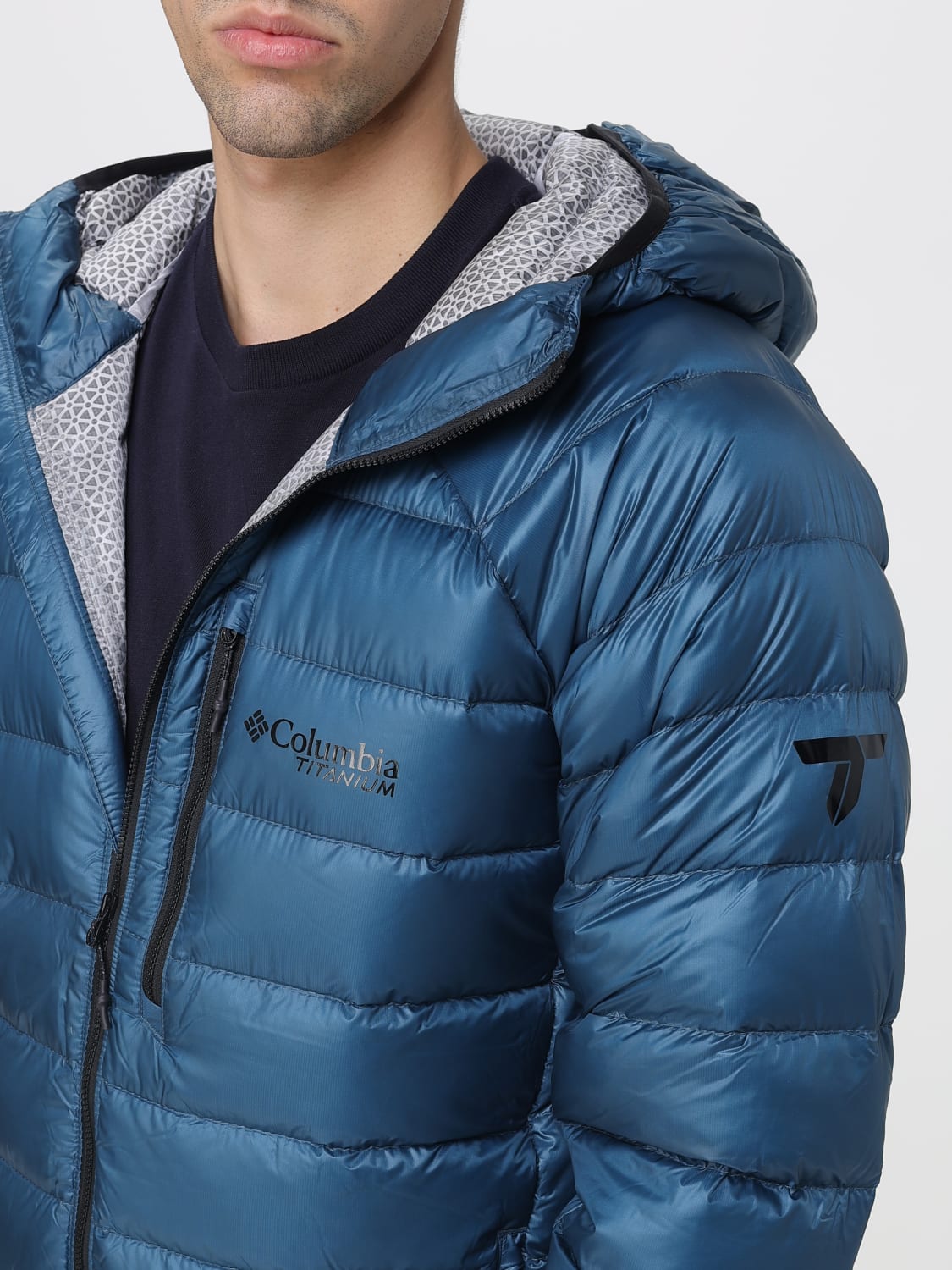 COLUMBIA JACKET: Coat men Columbia, Blue - Img 4