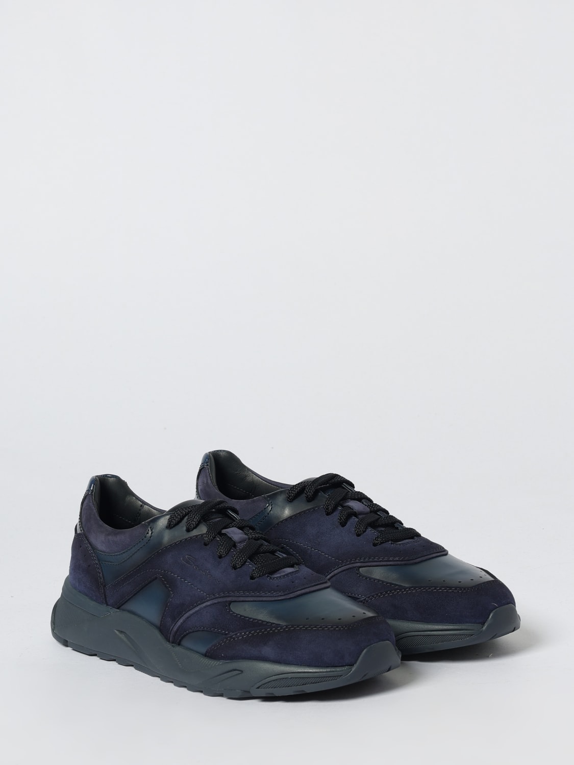 SANTONI SNEAKERS: Sneakers herren Santoni, Blau - Img 2