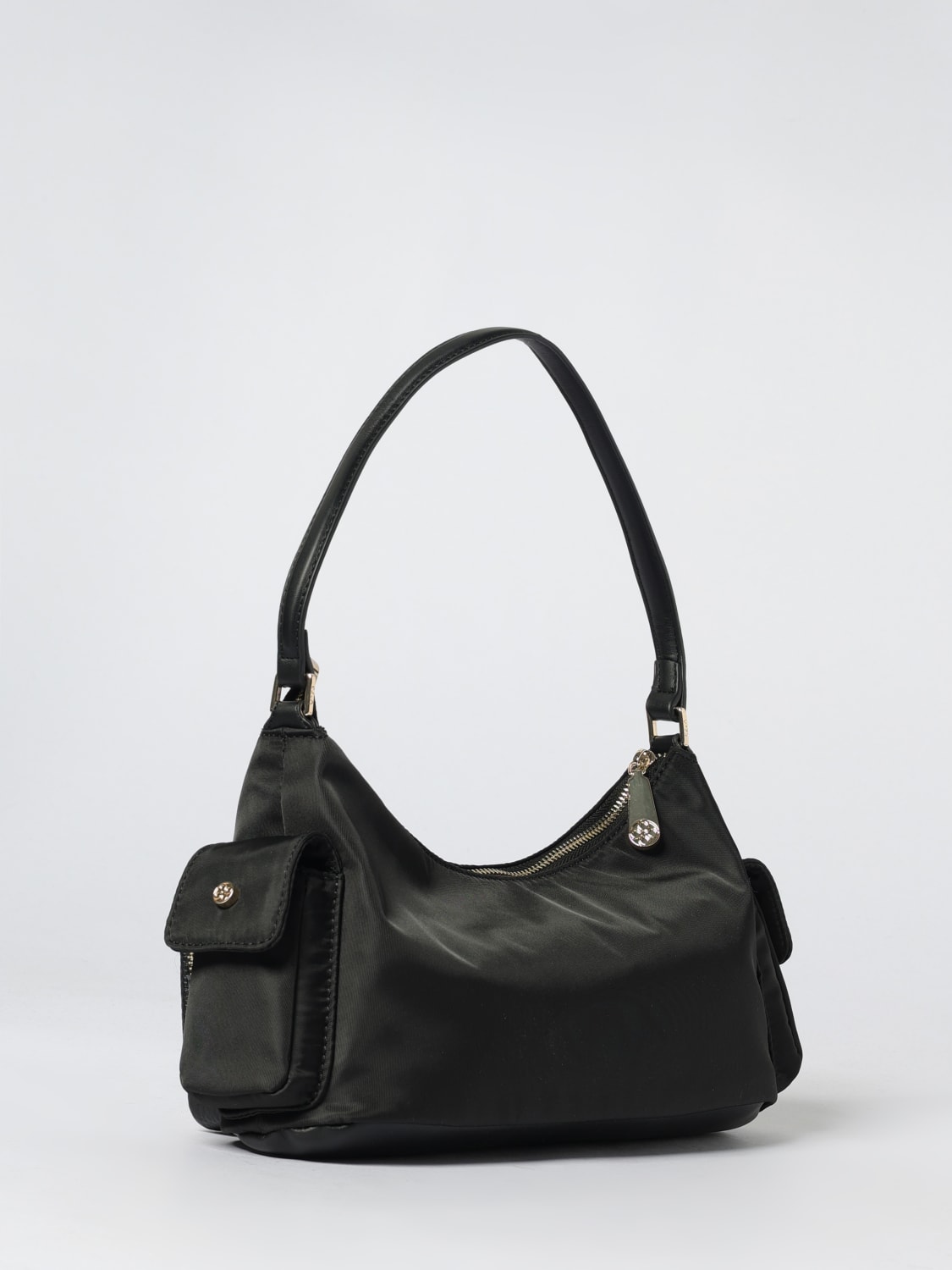 V73 BORSA A TRACOLLA: Borsa Liliana V°73 in nylon e pelle sintetica , Nero - Img 2