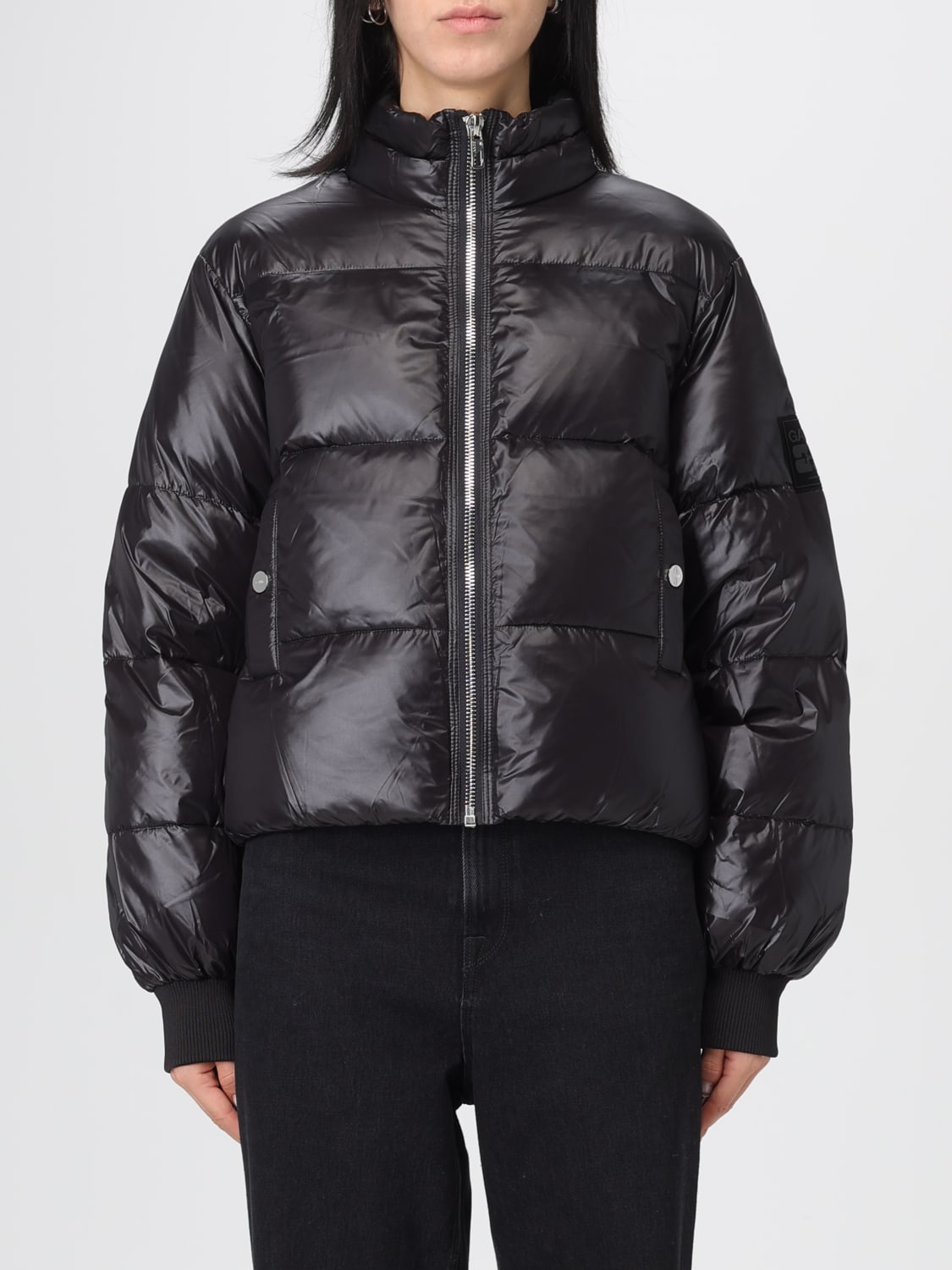 GANNI JACKET: Ganni women's jacket, Black - Img 1