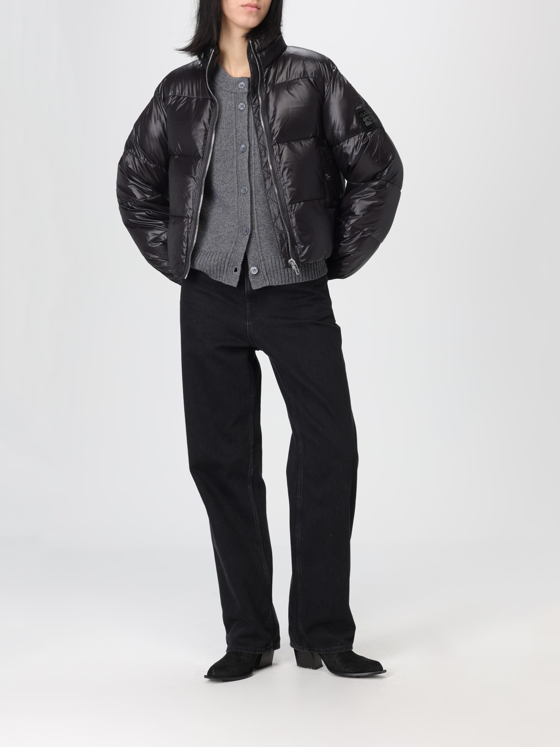 GANNI JACKET: Ganni women's jacket, Black - Img 2