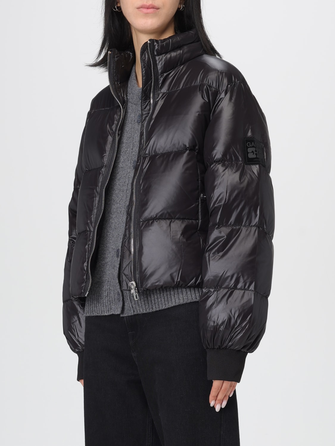 GANNI JACKET: Ganni women's jacket, Black - Img 4