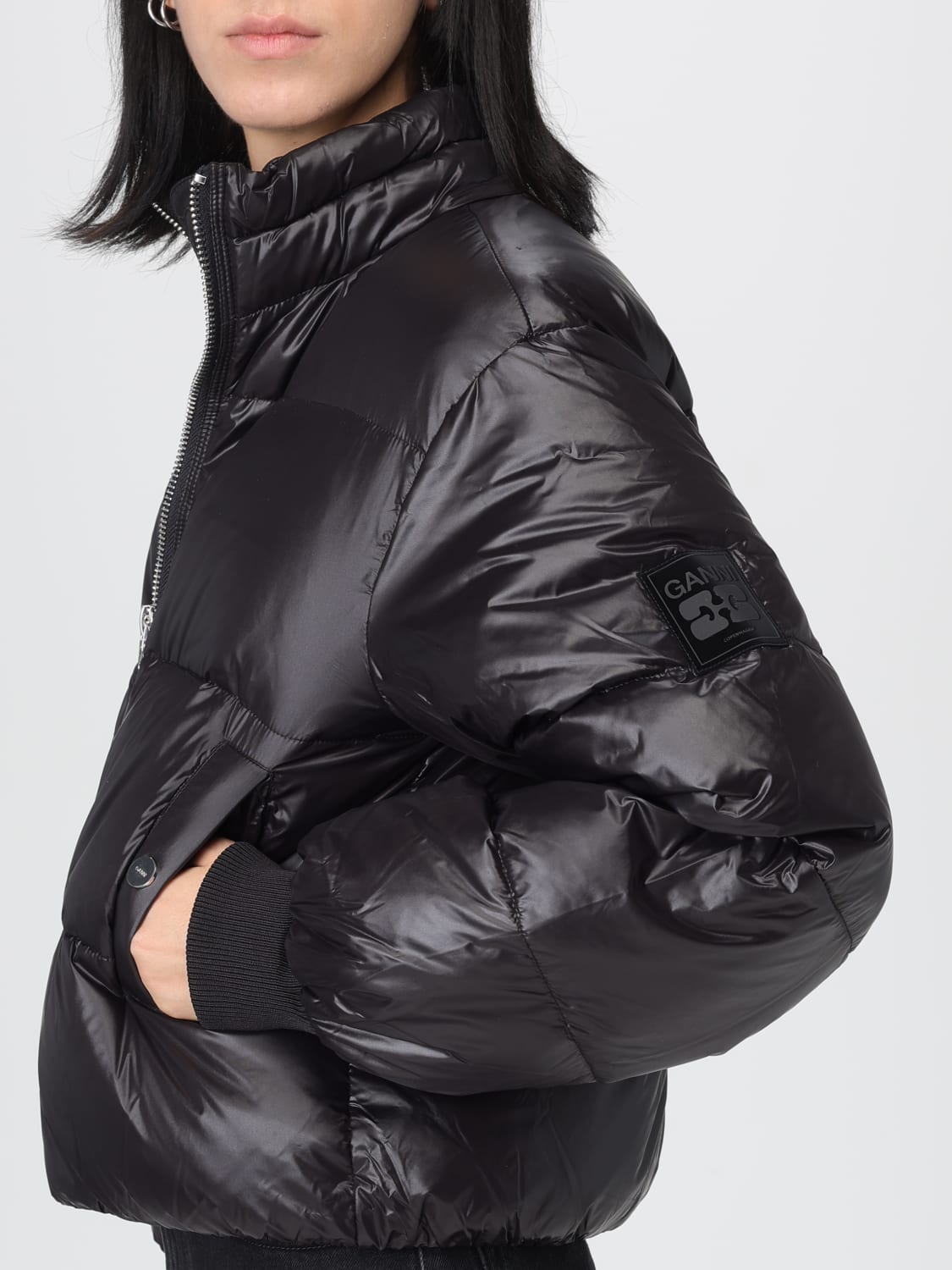 GANNI JACKET: Ganni women's jacket, Black - Img 5