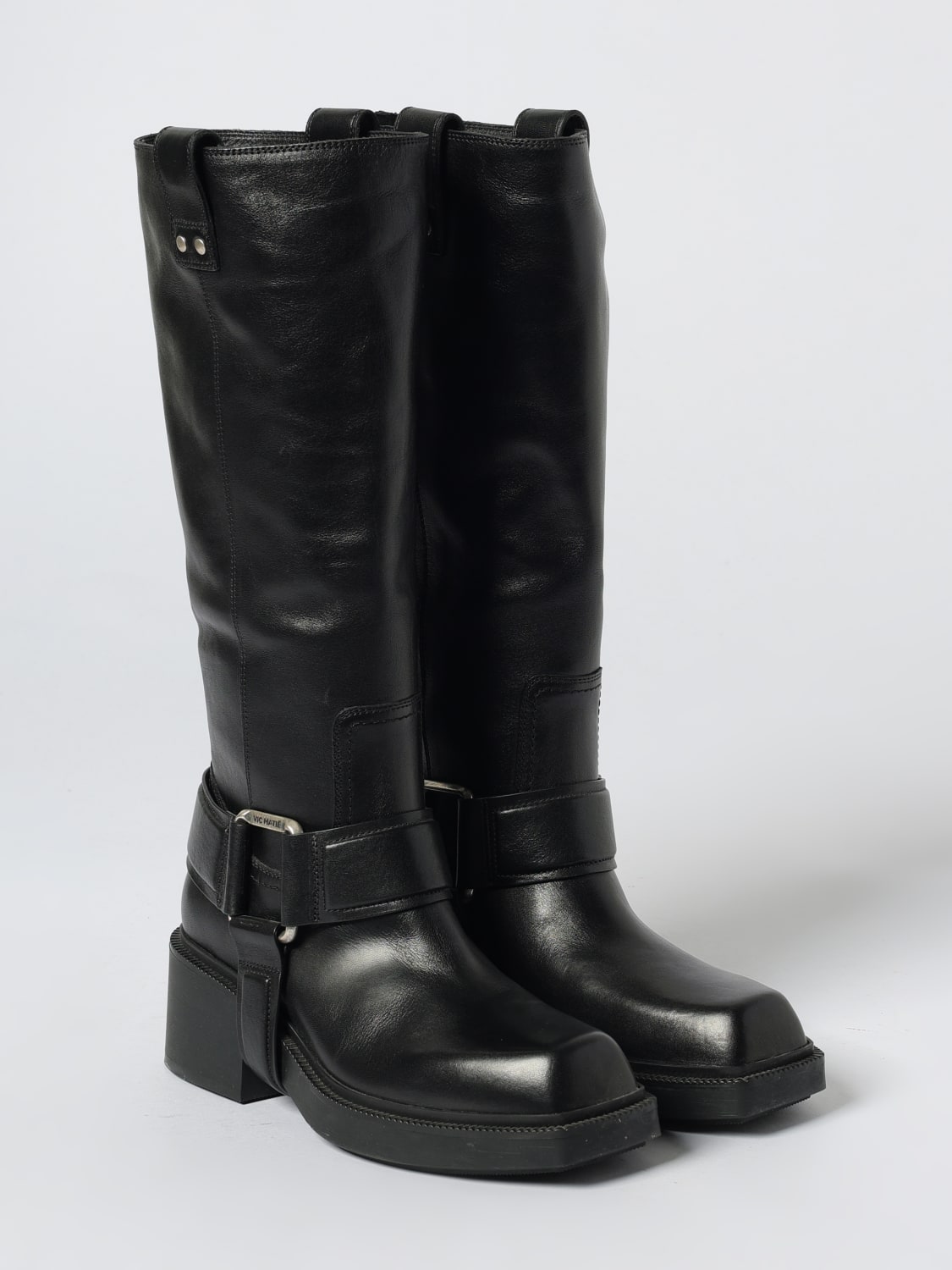 VIC MATIÉ STIVALI: Stivali biker Vic MatiÉ, Nero - Img 2