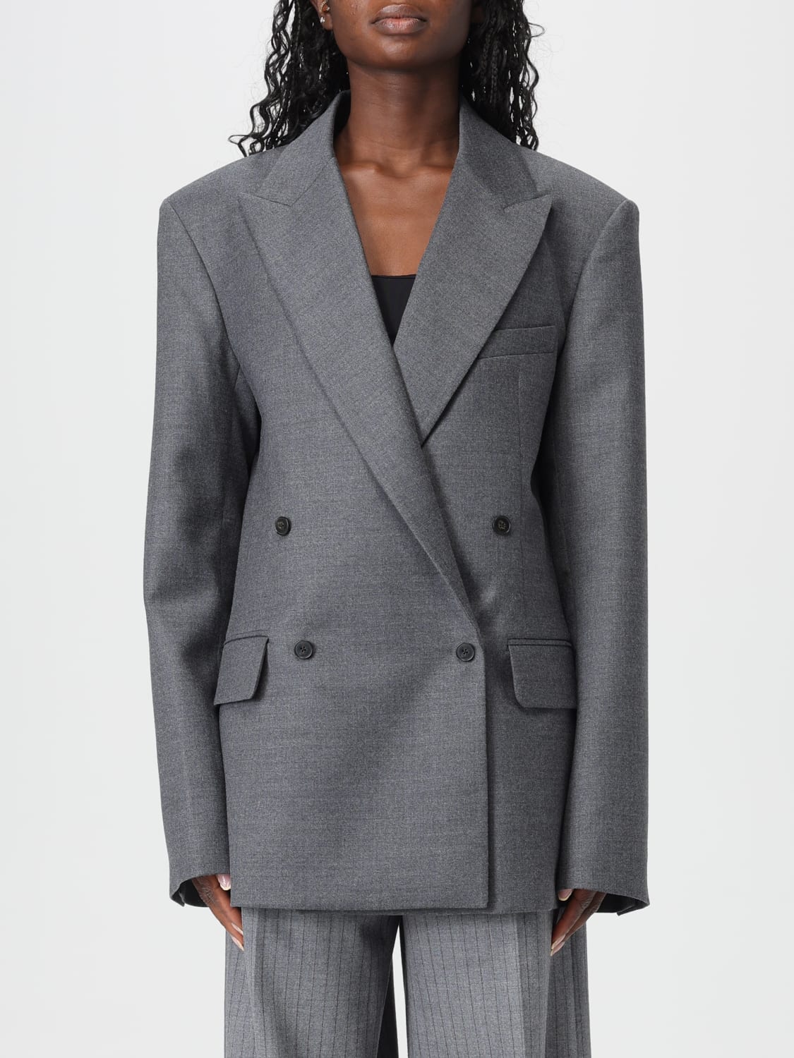 THE FRANKIE SHOP JACKET: Jacket woman The Frankie Shop, Grey - Img 1