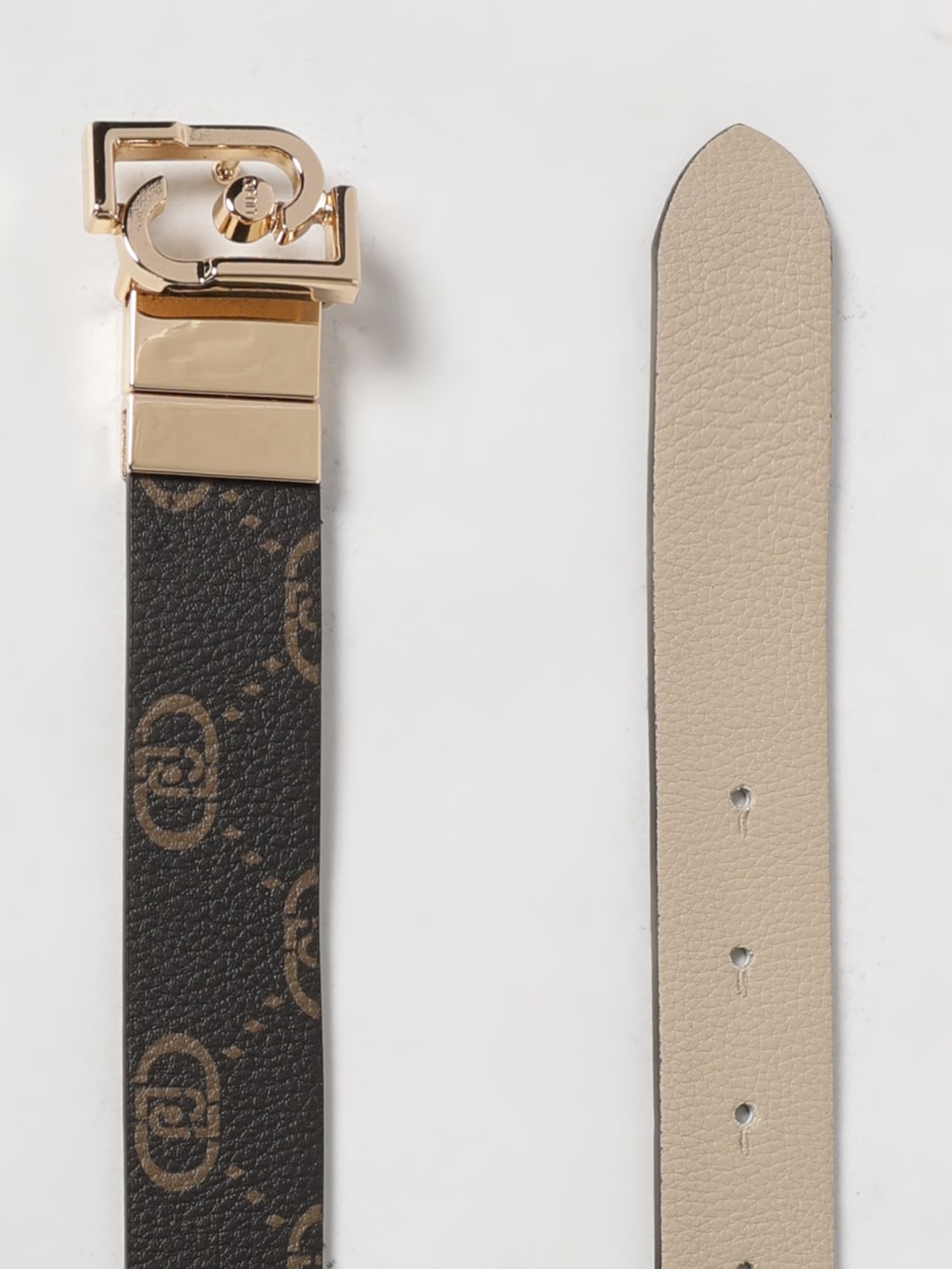 LIU JO CINTURA: Cintura Liu Jo reversibile in pelle sintetica , Naturale - Img 4