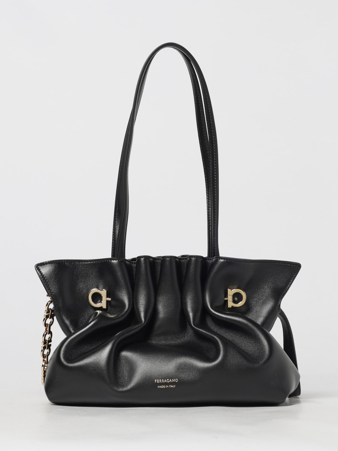 FERRAGAMO SHOULDER BAG: Shoulder bag woman Ferragamo, Black - Img 1