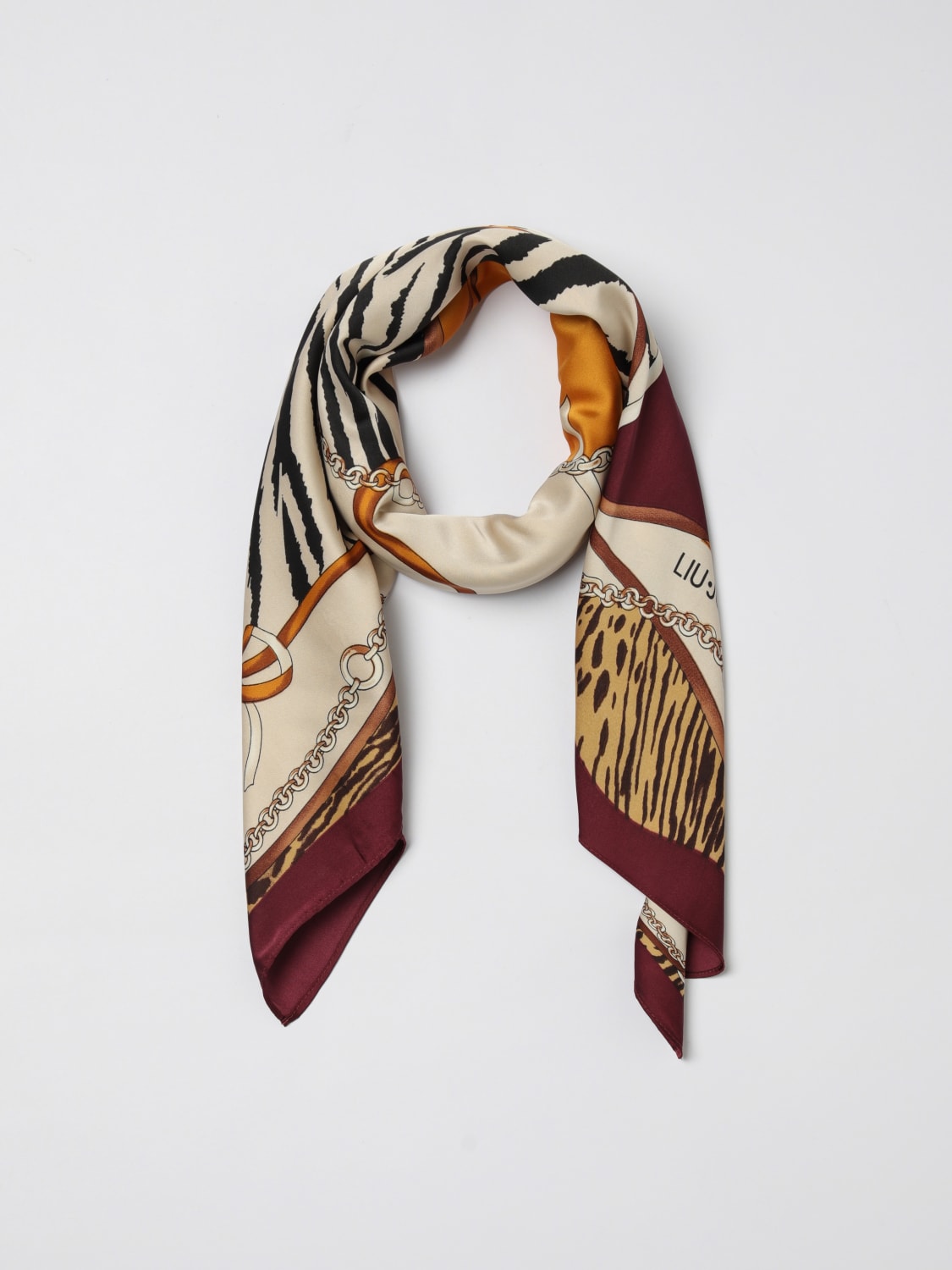 LIU JO NECK SCARF: Neck scarf woman Liu Jo, Burgundy - Img 2