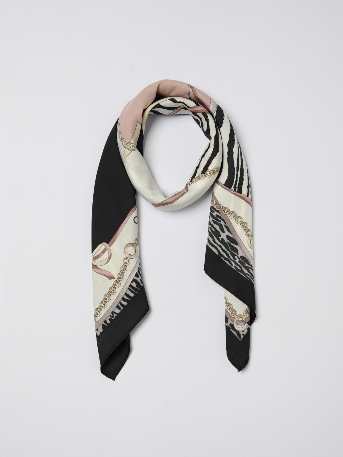 LIU JO NECK SCARF: Neck scarf woman Liu Jo, Black 1 - Img 2